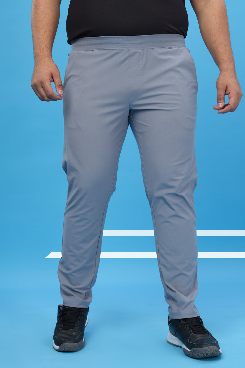 Technosport Men Relax Fit Trackpant - OR89B - LT GREY