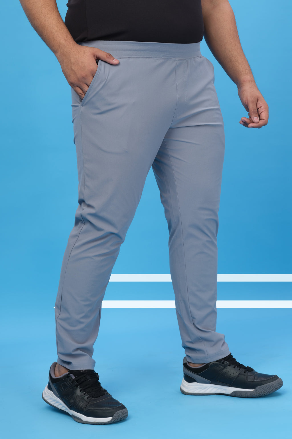Technosport Men Relax Fit Trackpant - OR89B - LT GREY