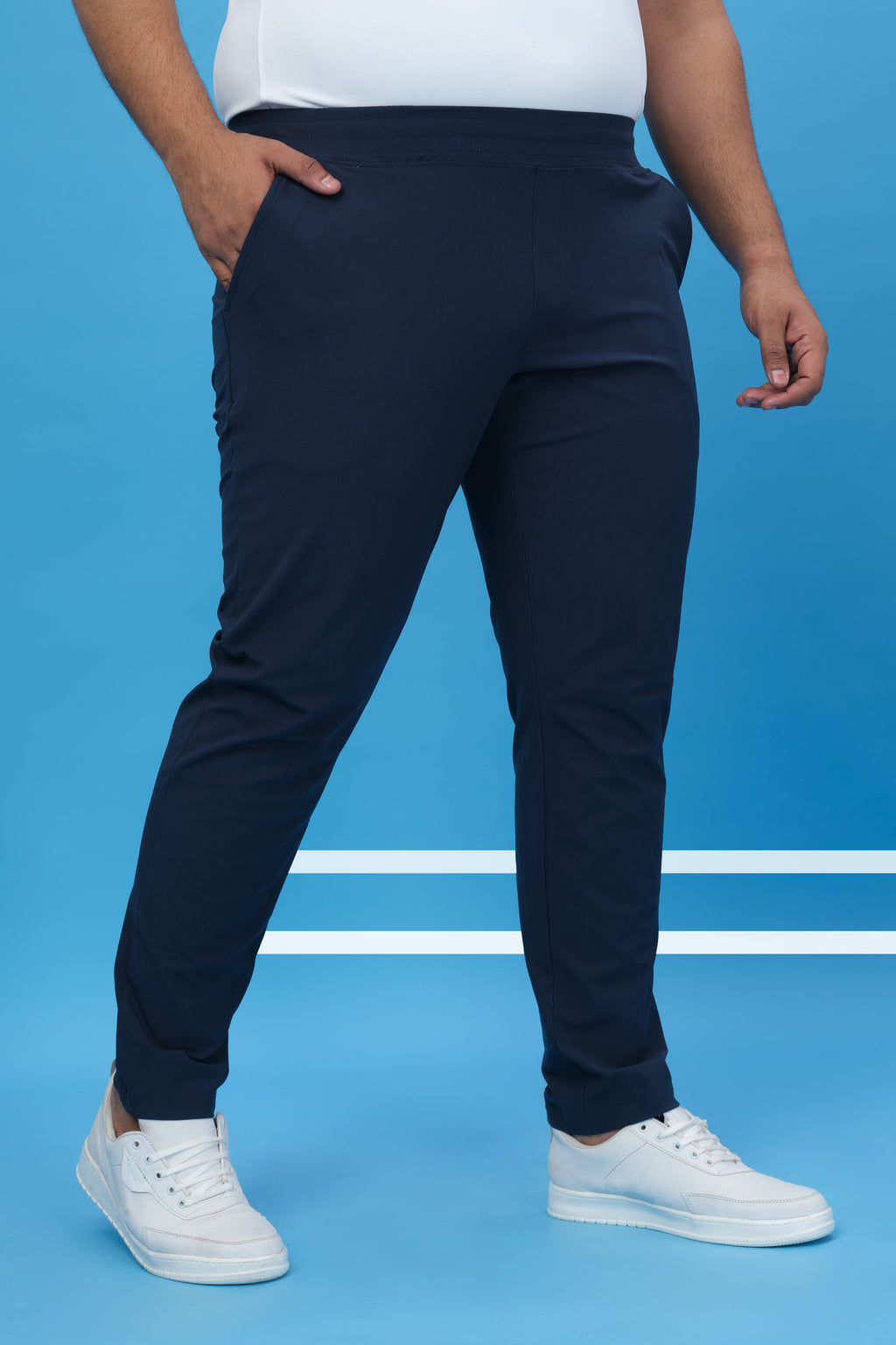 Technosport Men Relax Fit Trackpant - OR89B - NAVY B