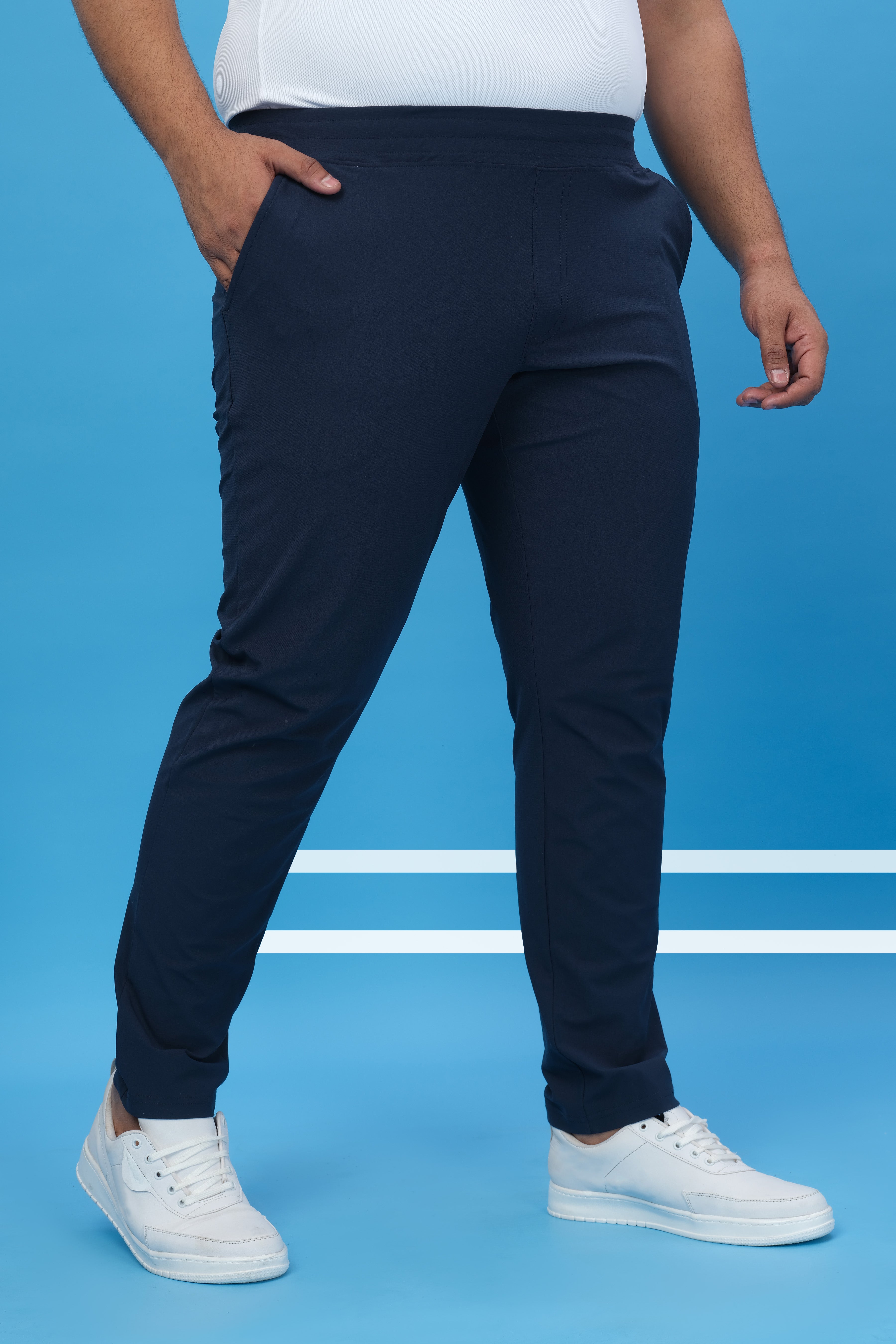 Technosport Men Relax Fit Trackpant - OR89B - NAVY B