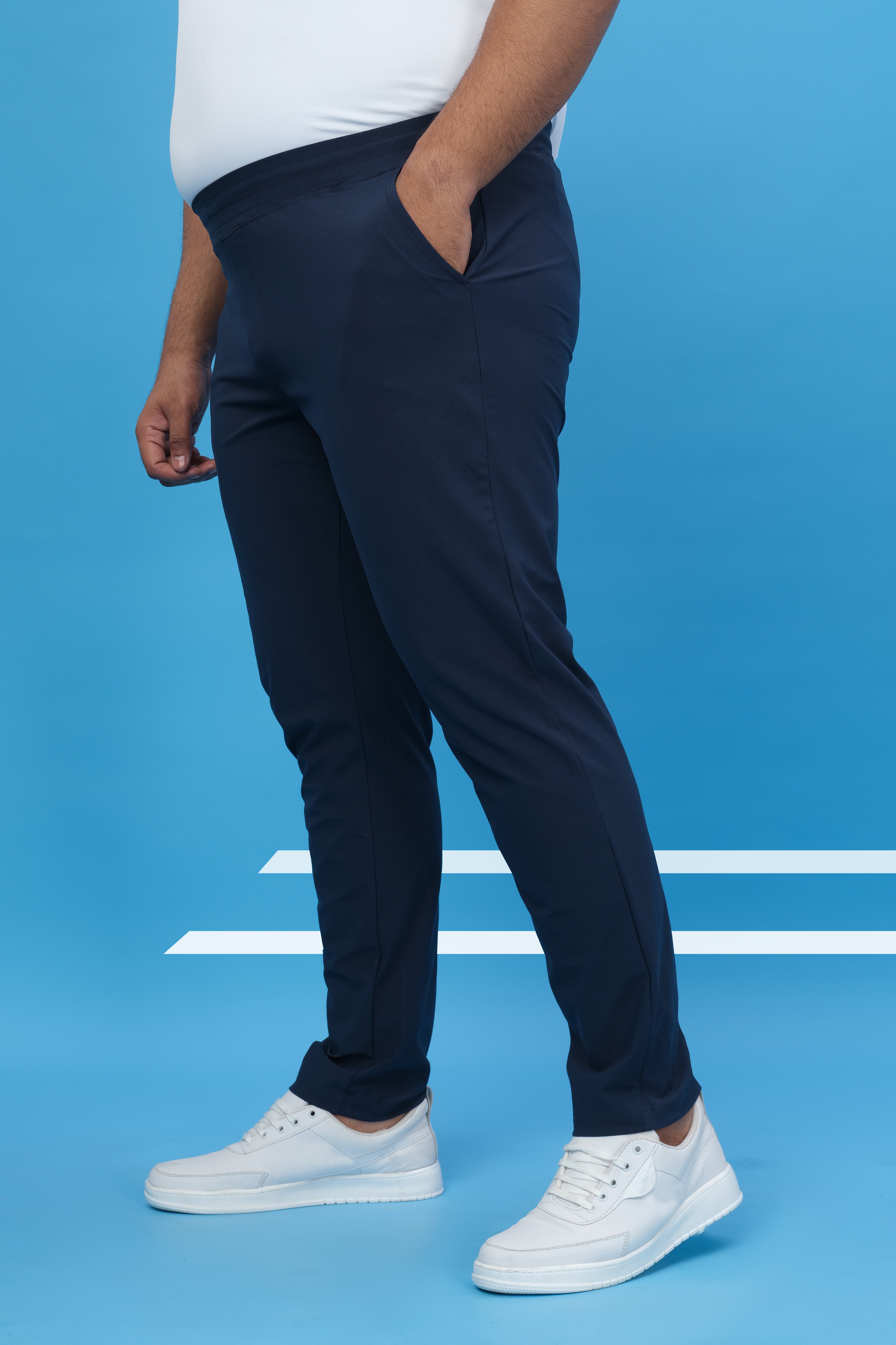 Technosport Men Relax Fit Trackpant - OR89B - NAVY B