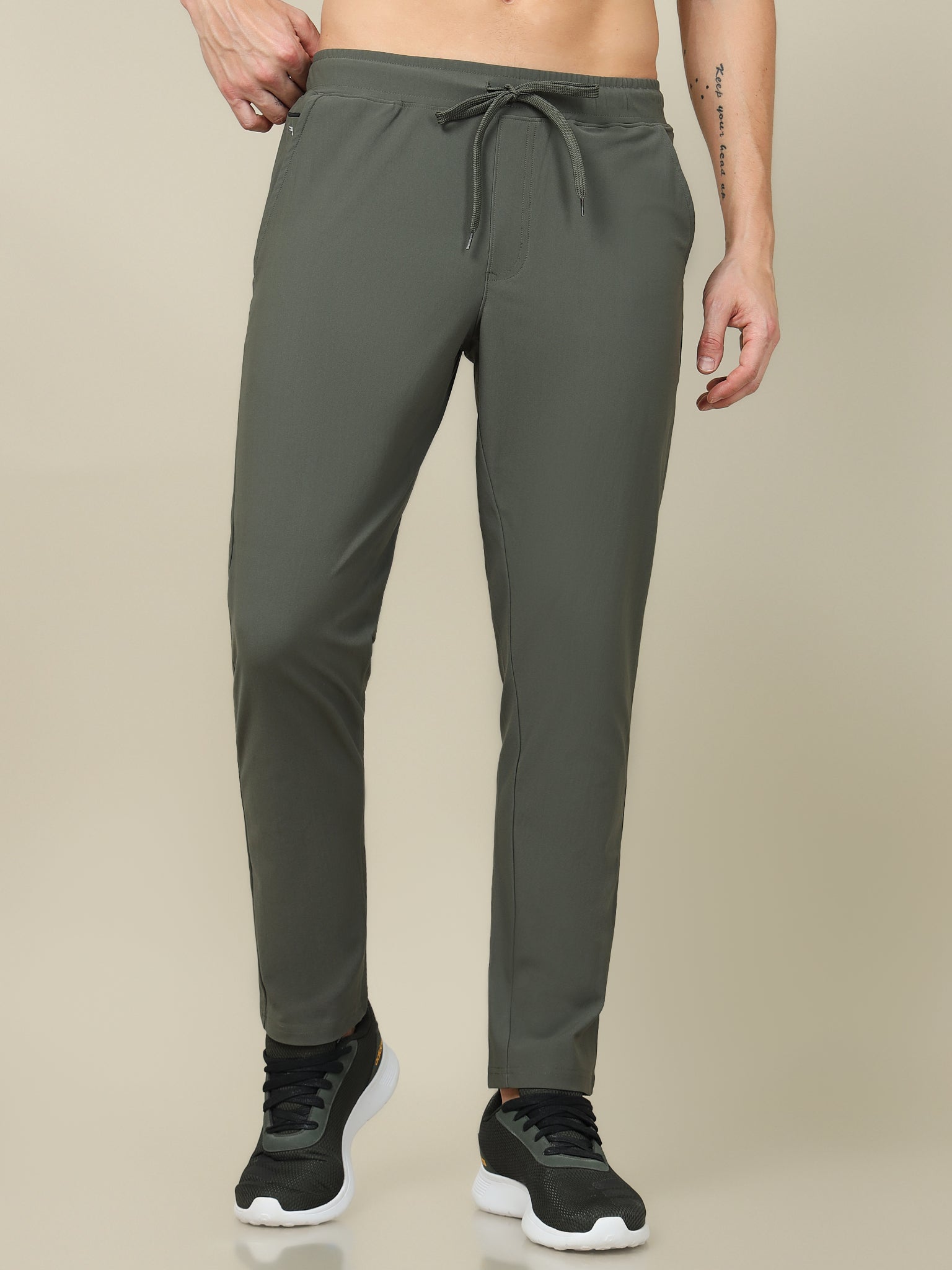 Technosport Men Relax Fit Trackpant - OR89 - BEETLE