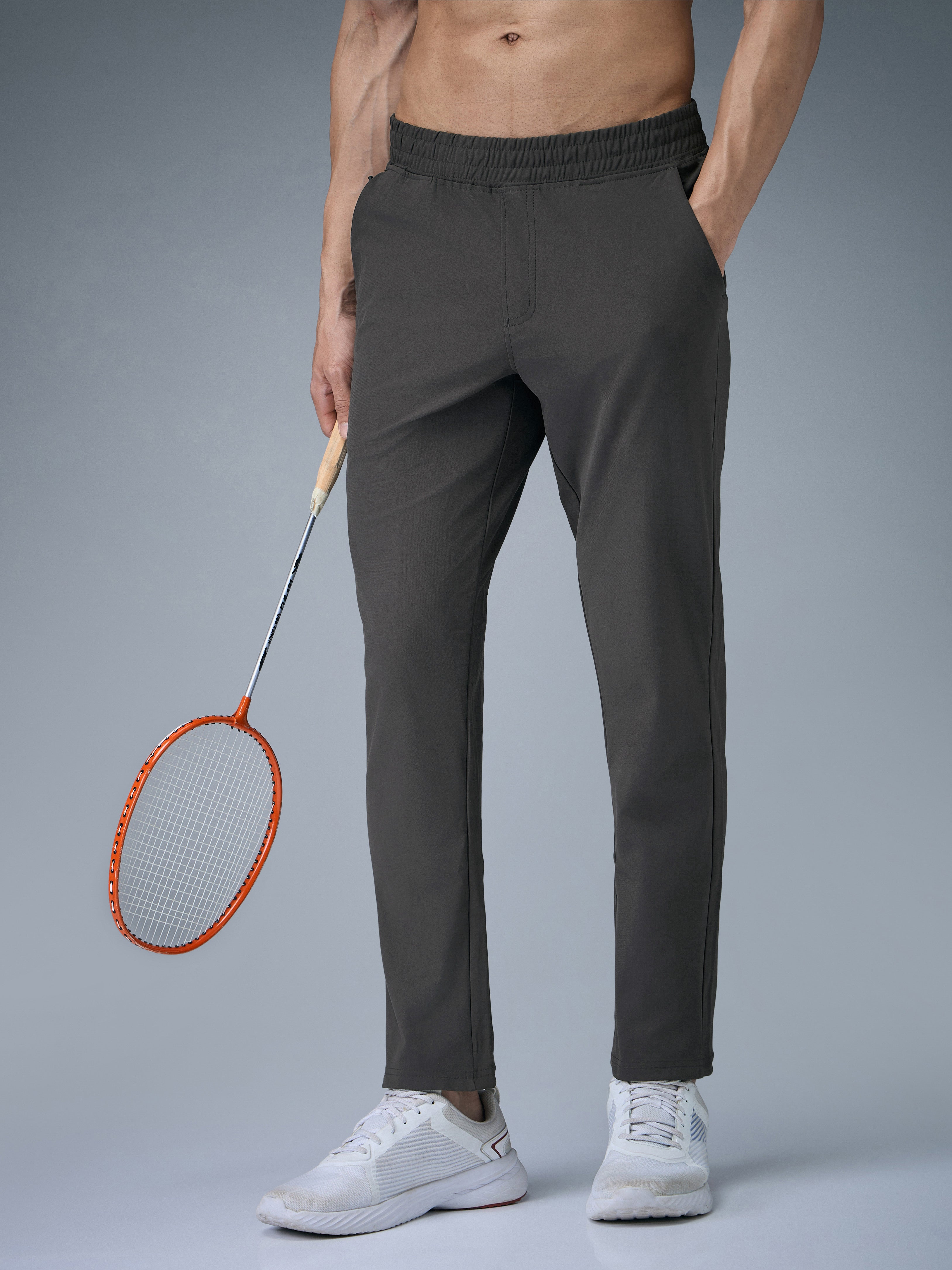 Technosport Men Relax Fit Trackpant - OR89 - BLACK