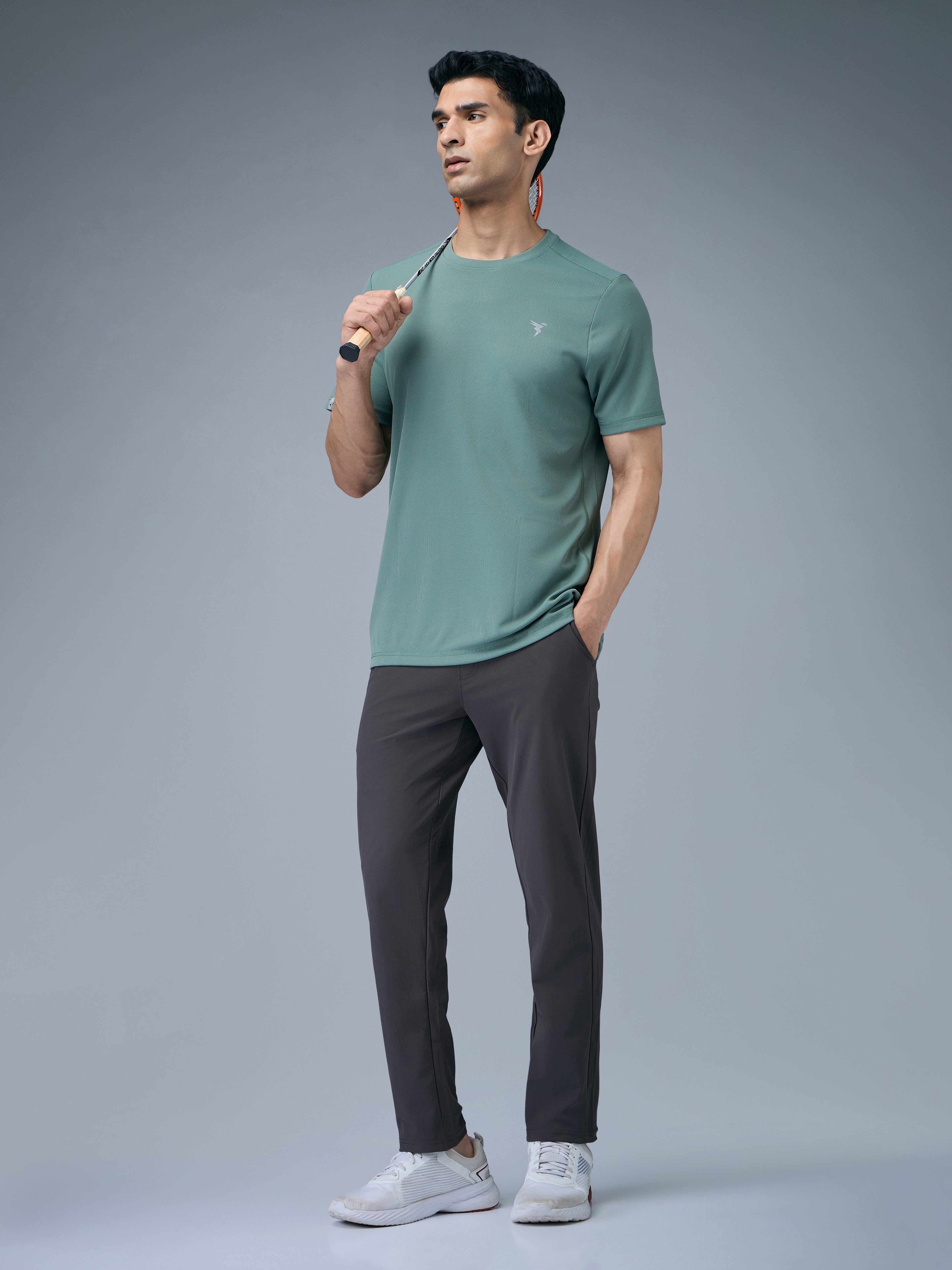Technosport Men Relax Fit Trackpant - OR89 - BLACK