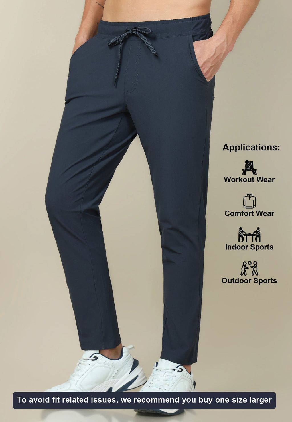 Technosport Men Relax Fit Trackpant - OR89 - CARBON GREY