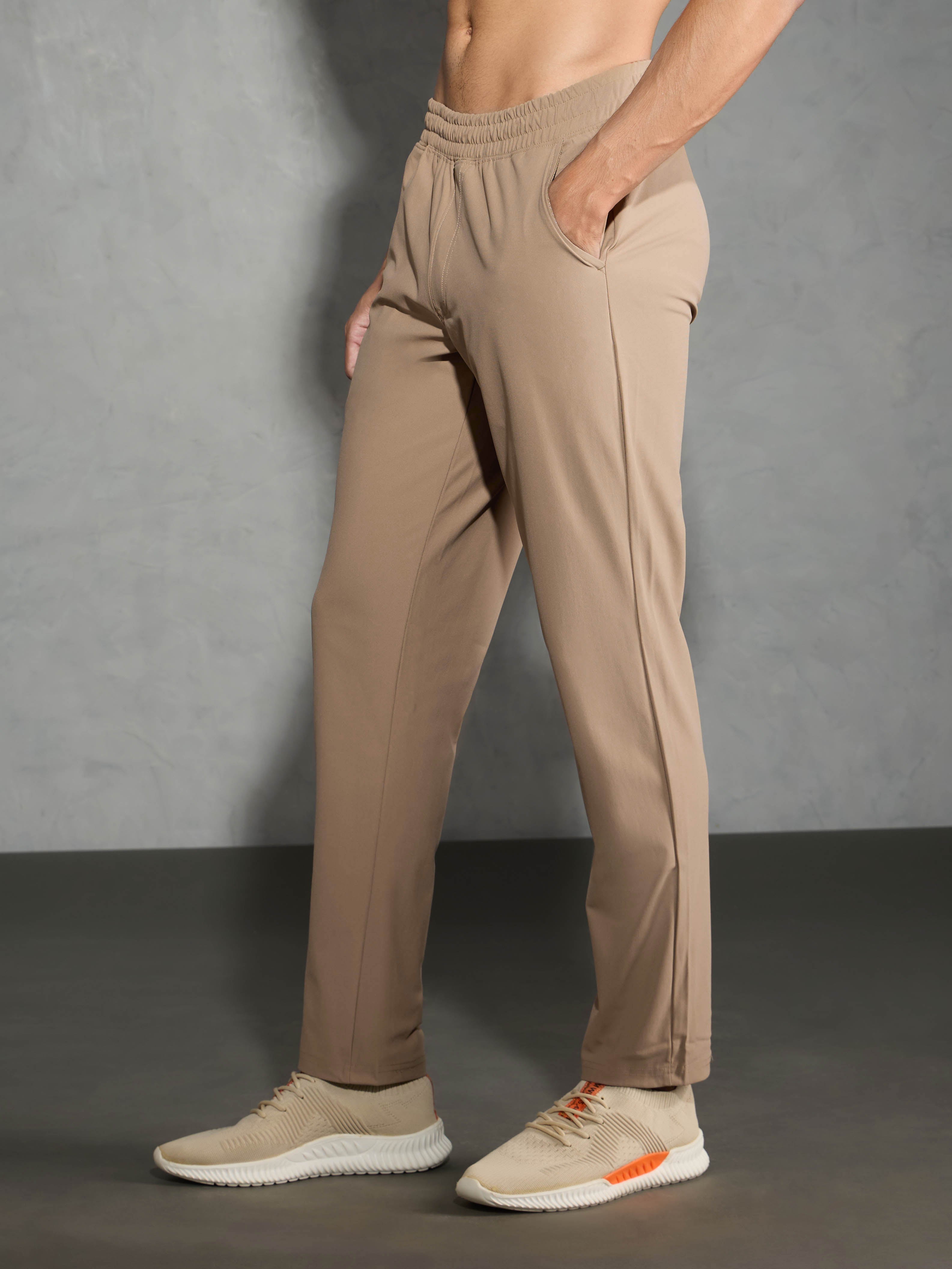 Technosport Men Relax Fit Trackpant - OR89 - KHAKI