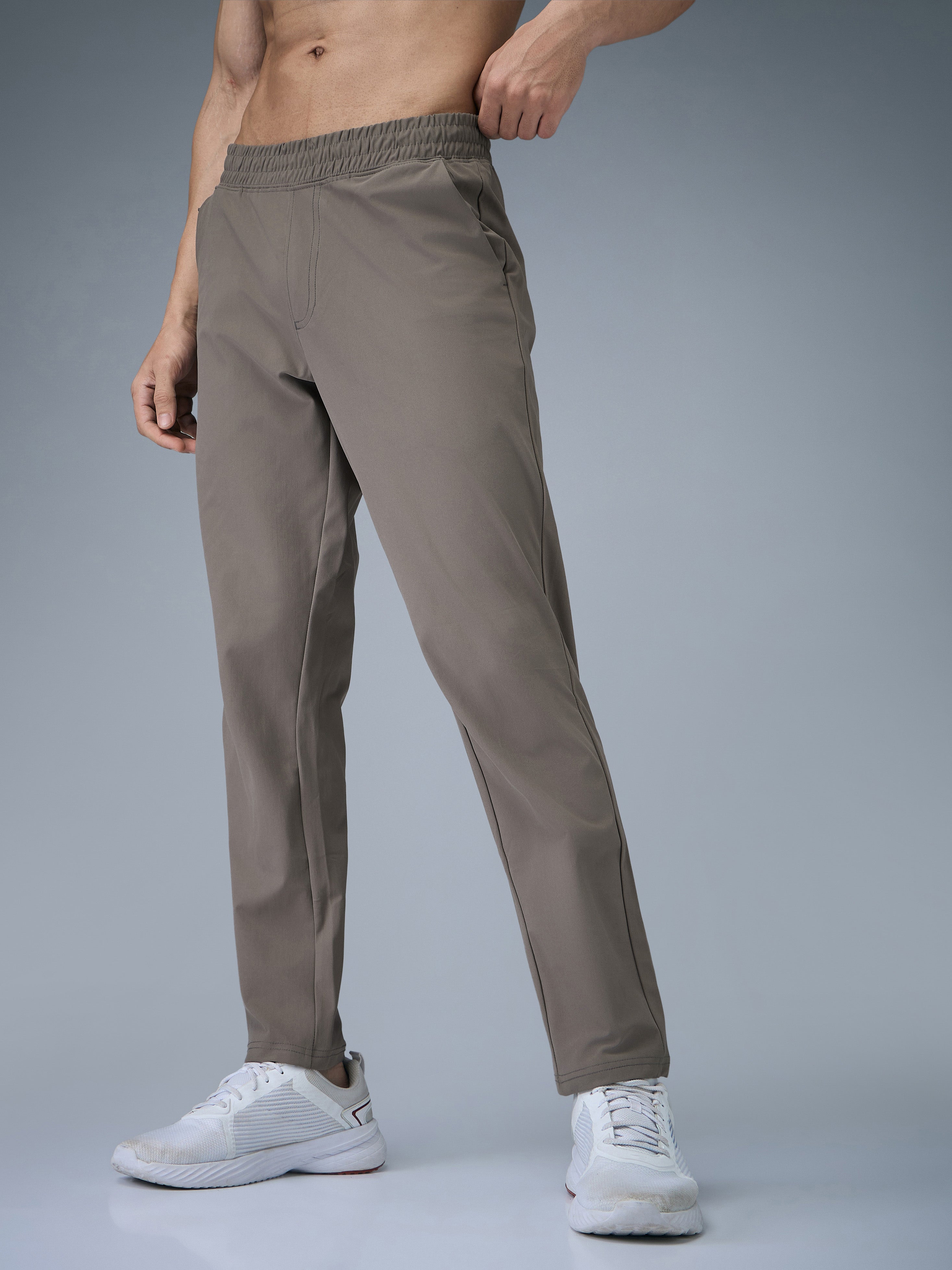 Technosport Men Relax Fit Trackpant - OR89 - SMOKEY OLIVE