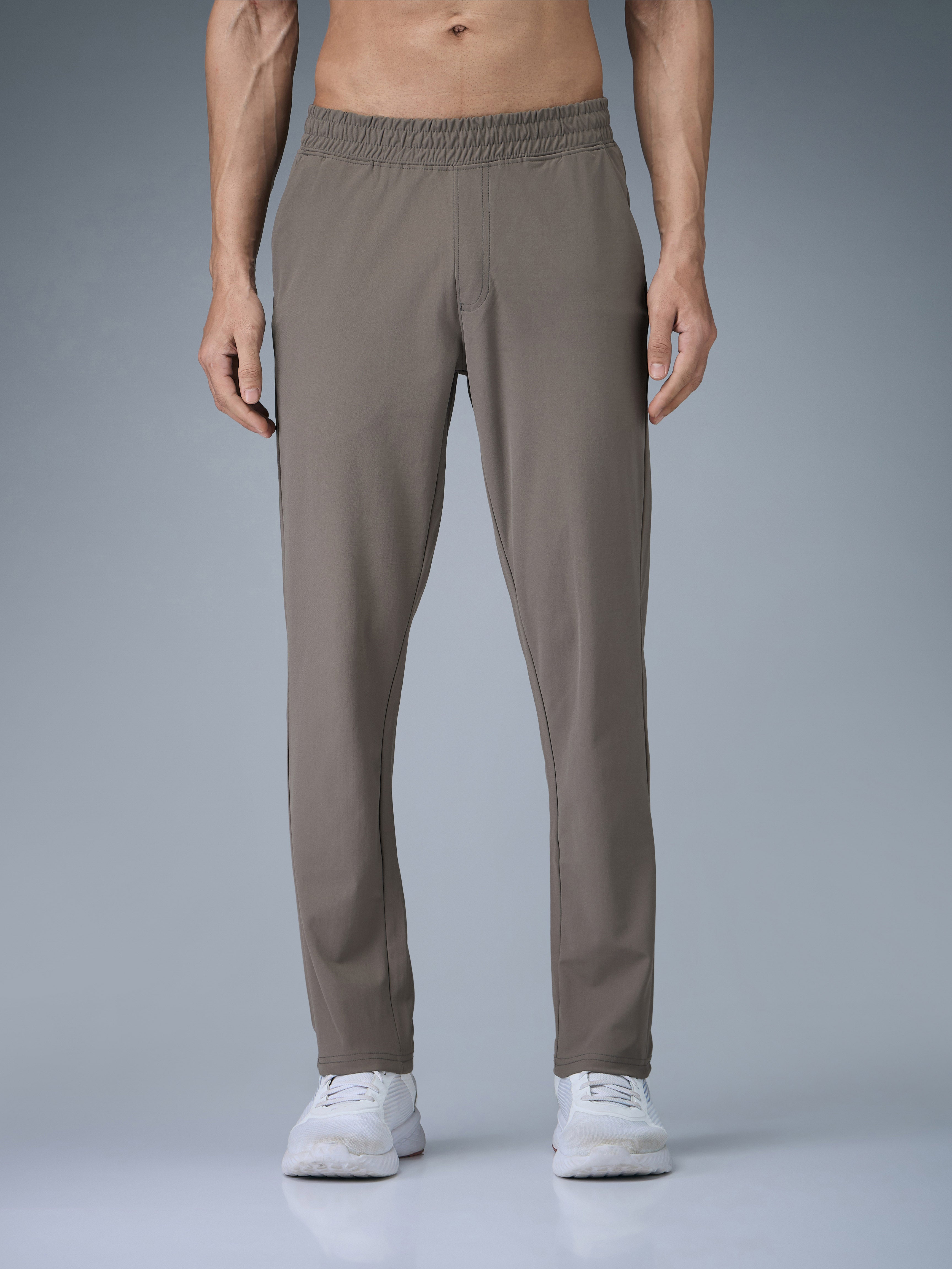 Technosport Men Relax Fit Trackpant - OR89 - SMOKEY OLIVE