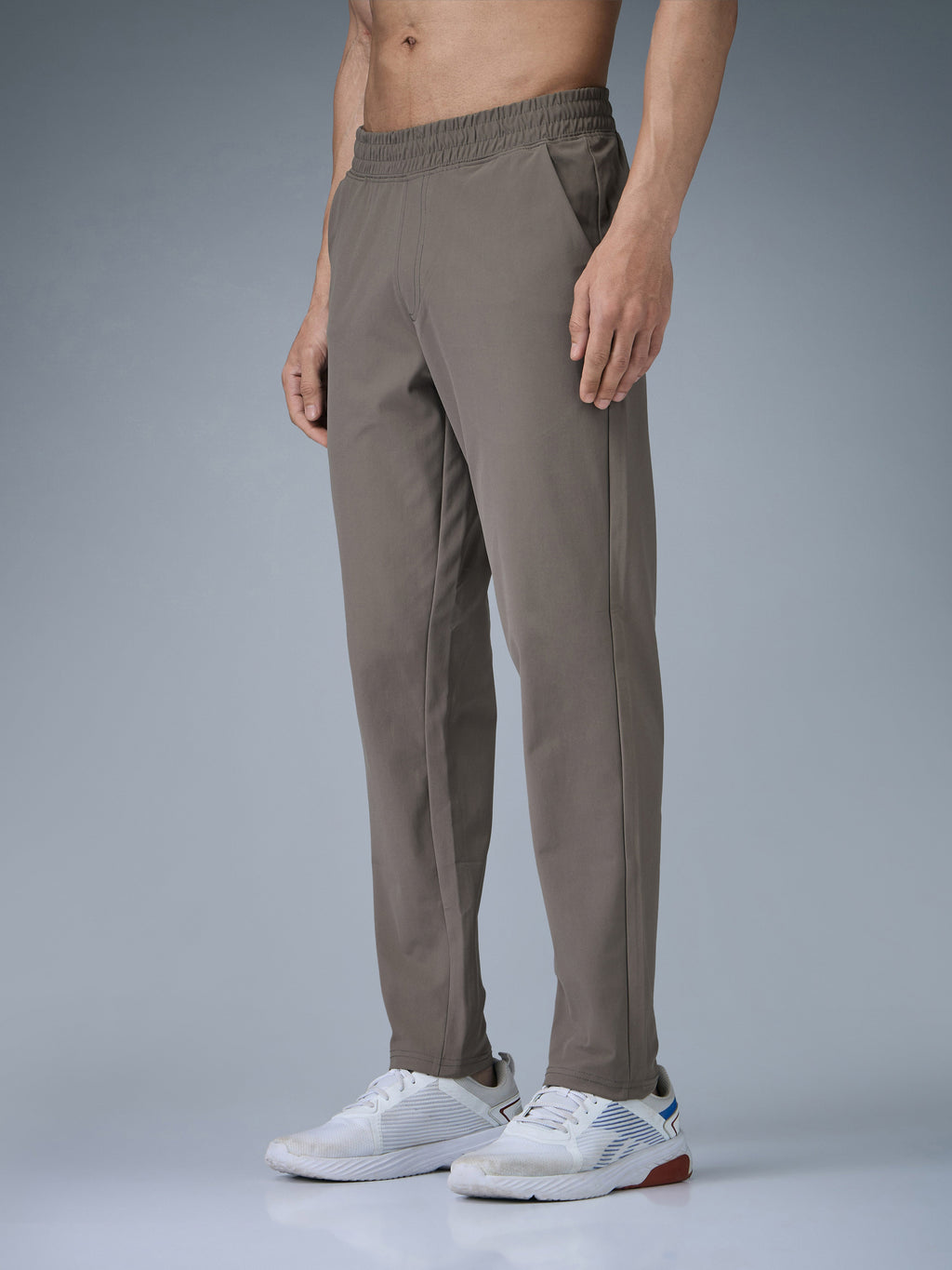 Technosport Men Relax Fit Trackpant - OR89 - SMOKEY OLIVE