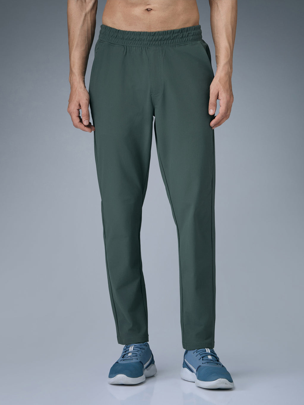 Technosport Men Relax Fit Trackpant - OR89 - TREKKING GREEN
