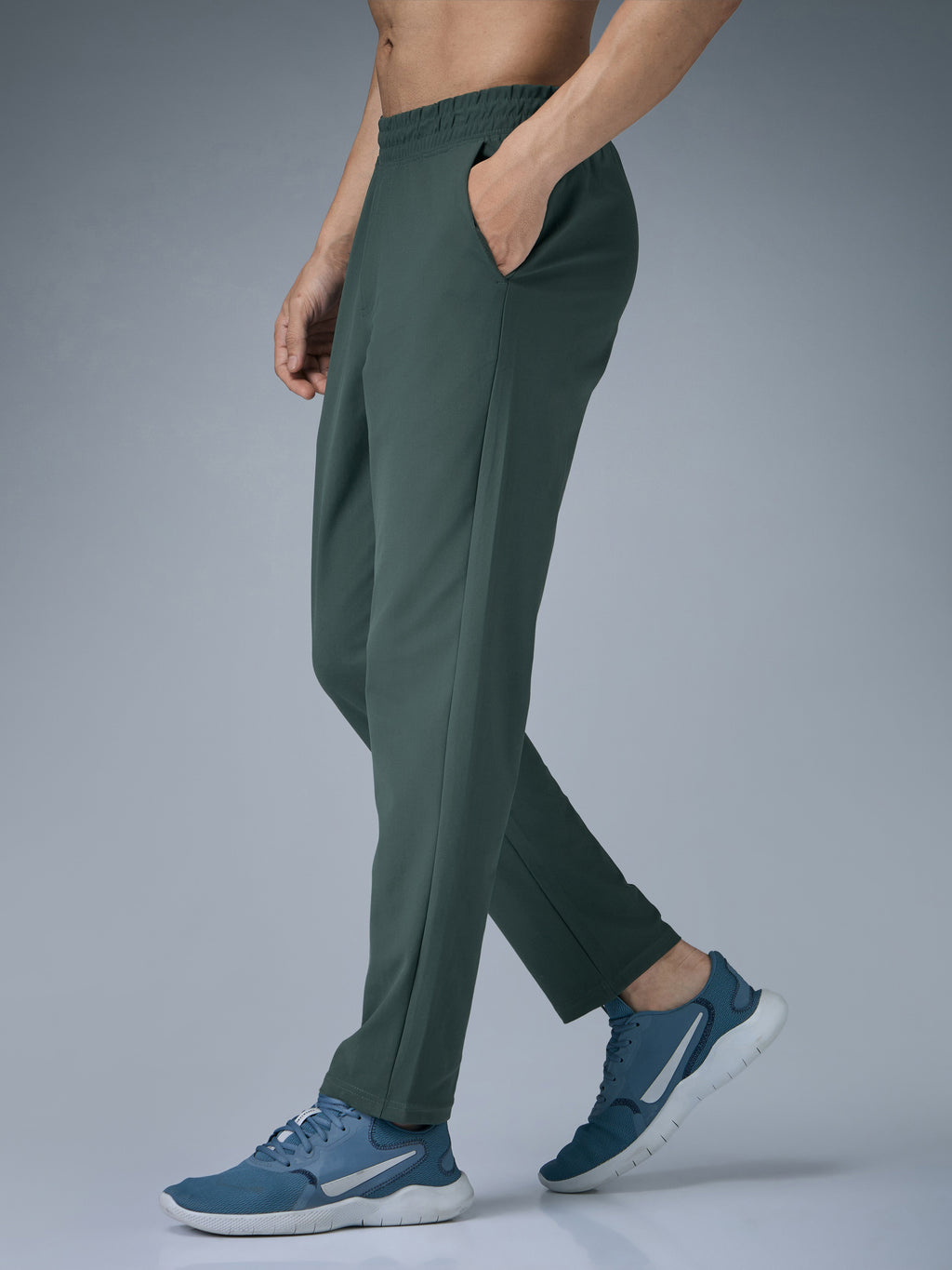 Technosport Men Relax Fit Trackpant - OR89 - TREKKING GREEN