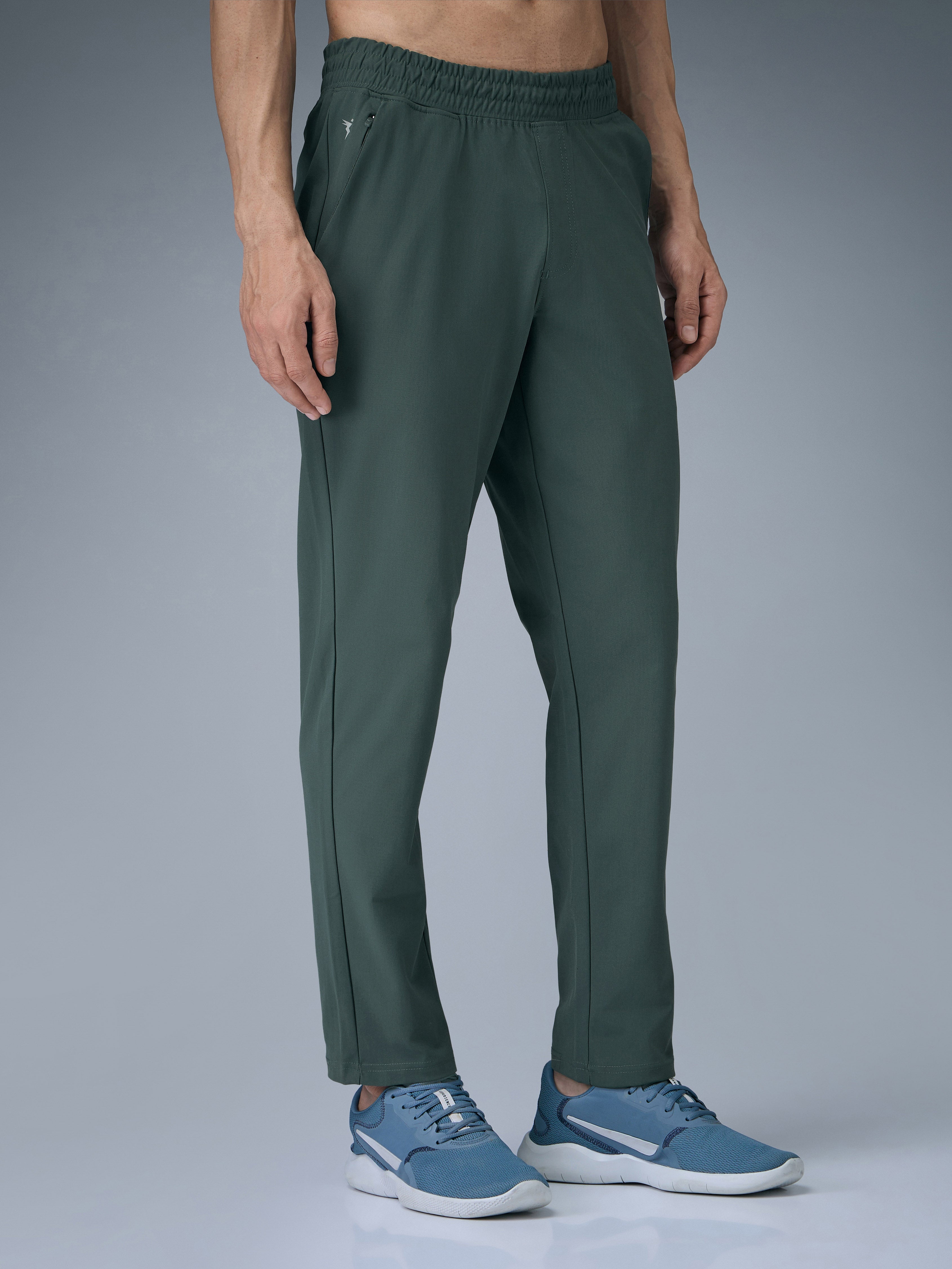 Technosport Men Relax Fit Trackpant - OR89 - TREKKING GREEN