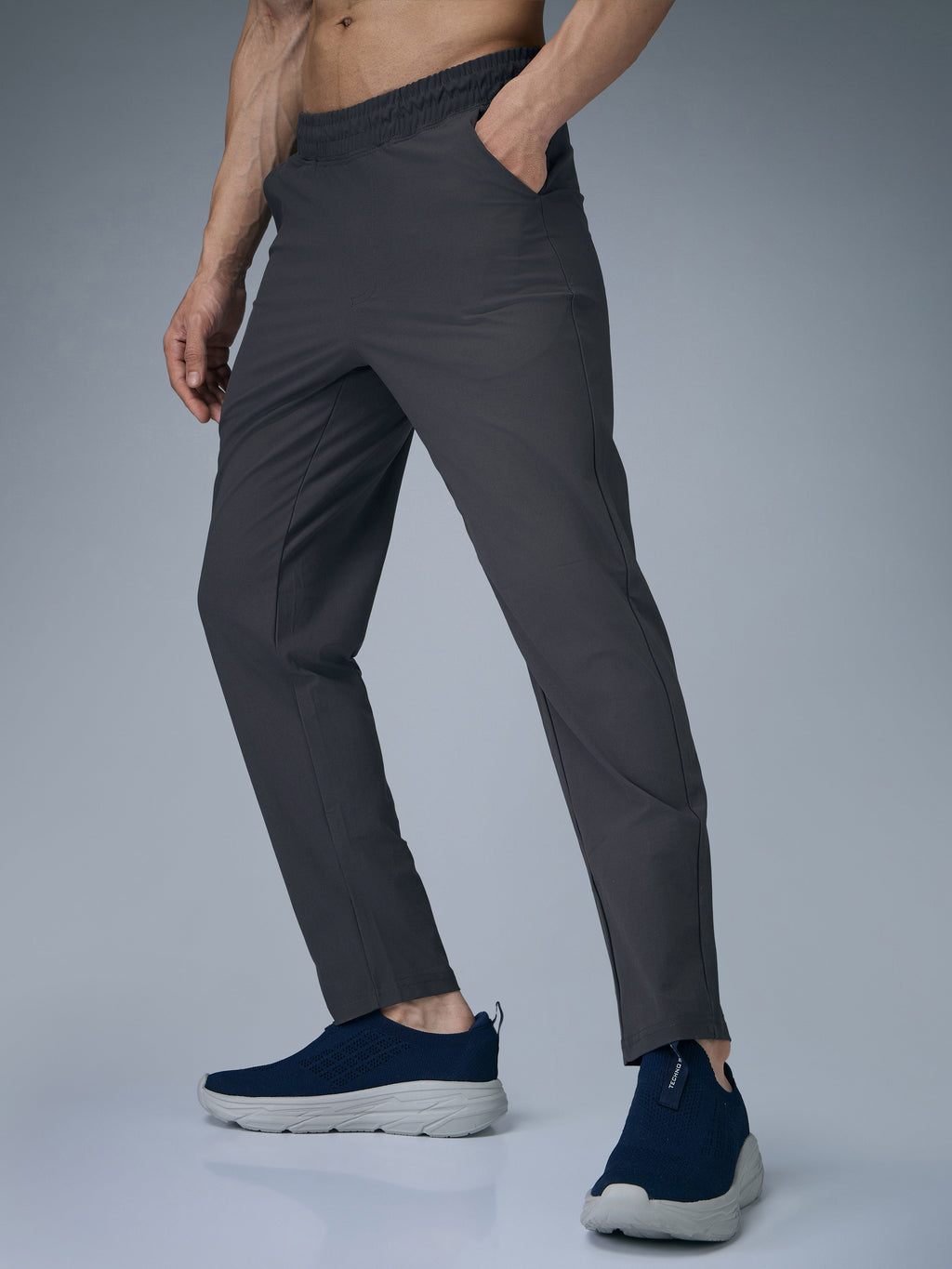 Technosport Men Relax Fit Trackpant - OR89 - WOODLAND GRAY