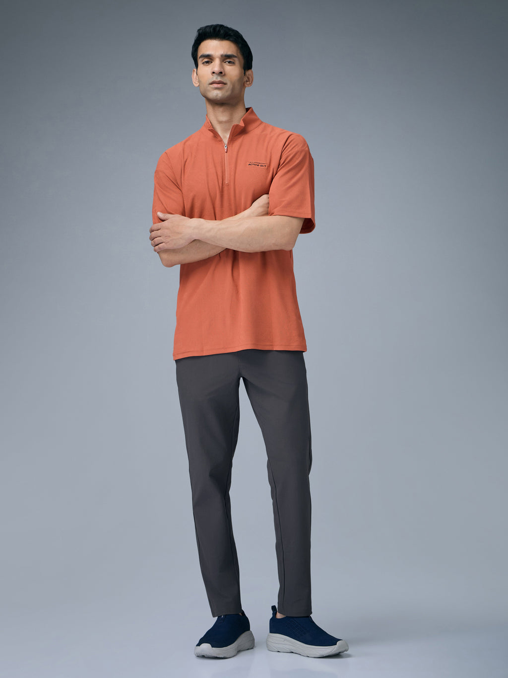 Technosport Men Relax Fit Trackpant - OR89 - WOODLAND GRAY