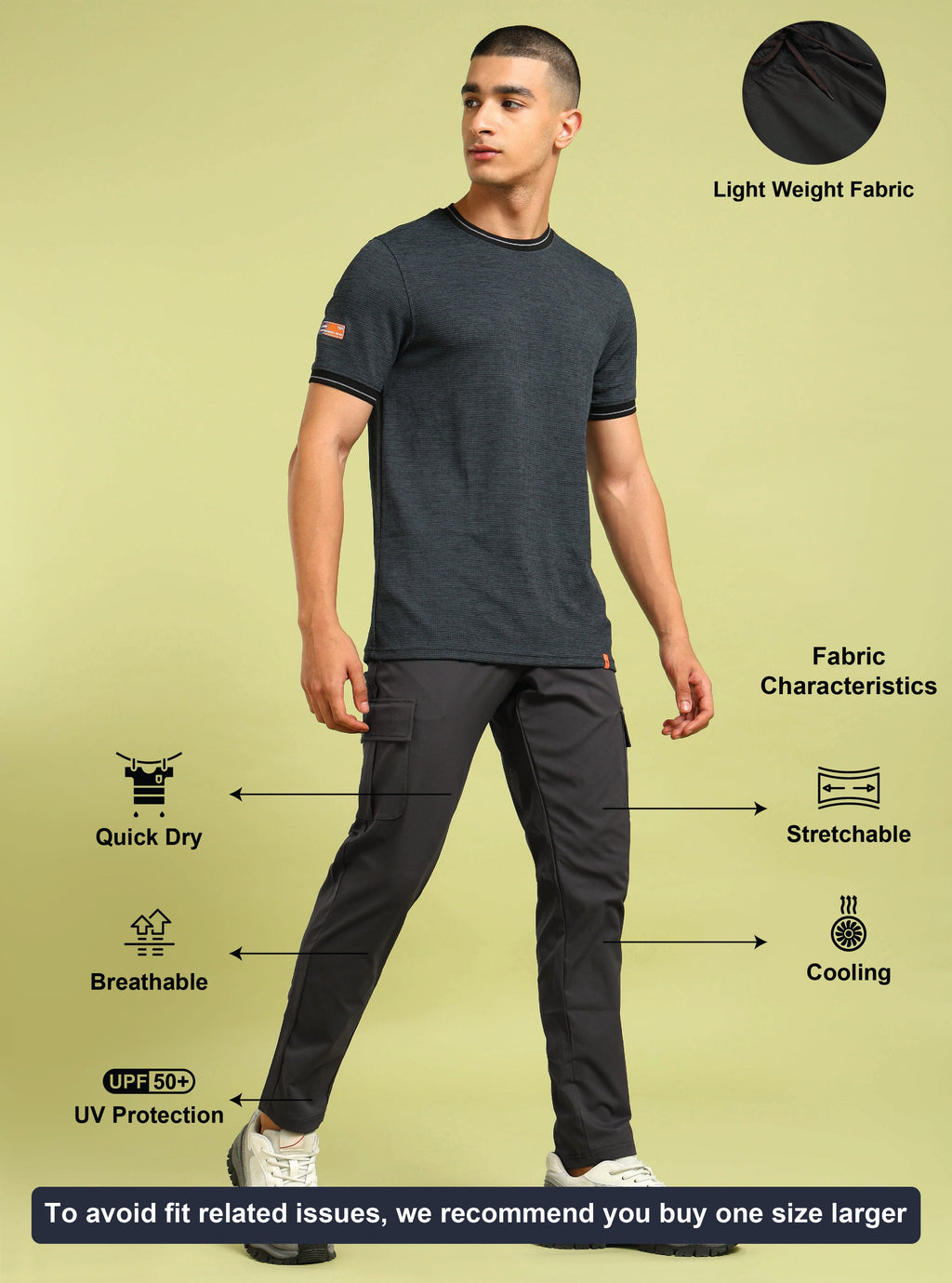 Technosport Cargo Trackpant (TS Flexi) - OR99 - CITY GREY