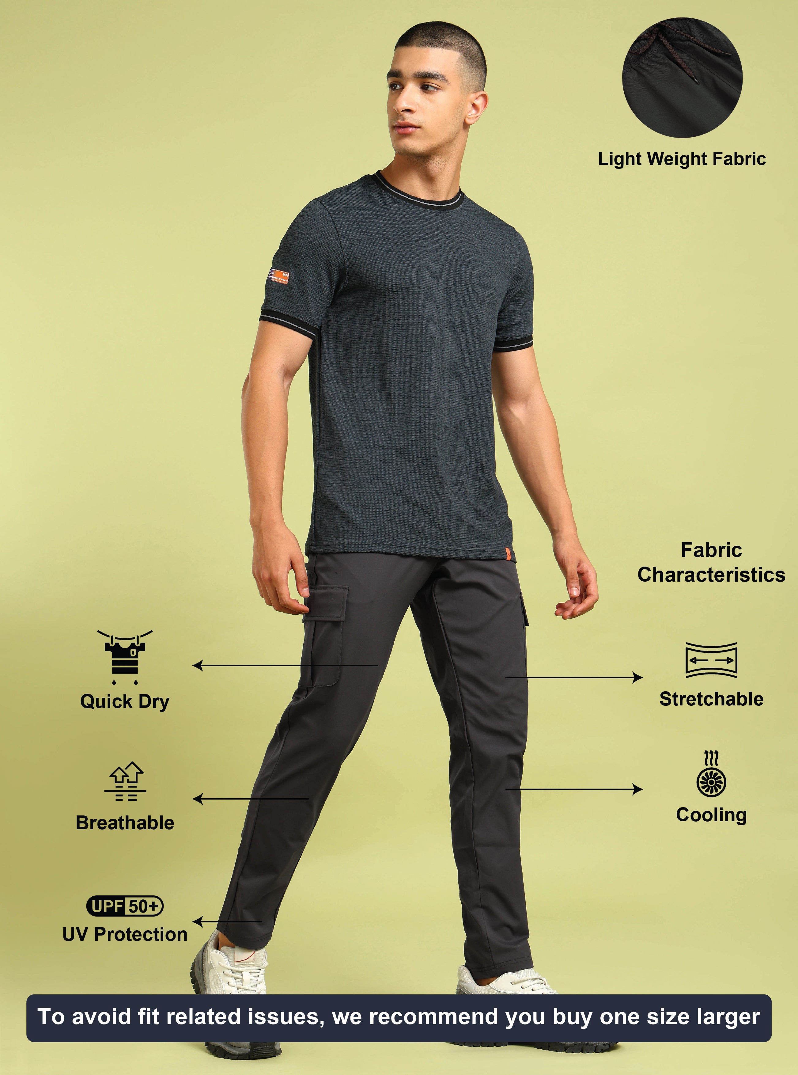 Technosport Cargo Trackpant (TS Flexi) - OR99 - CITY GREY