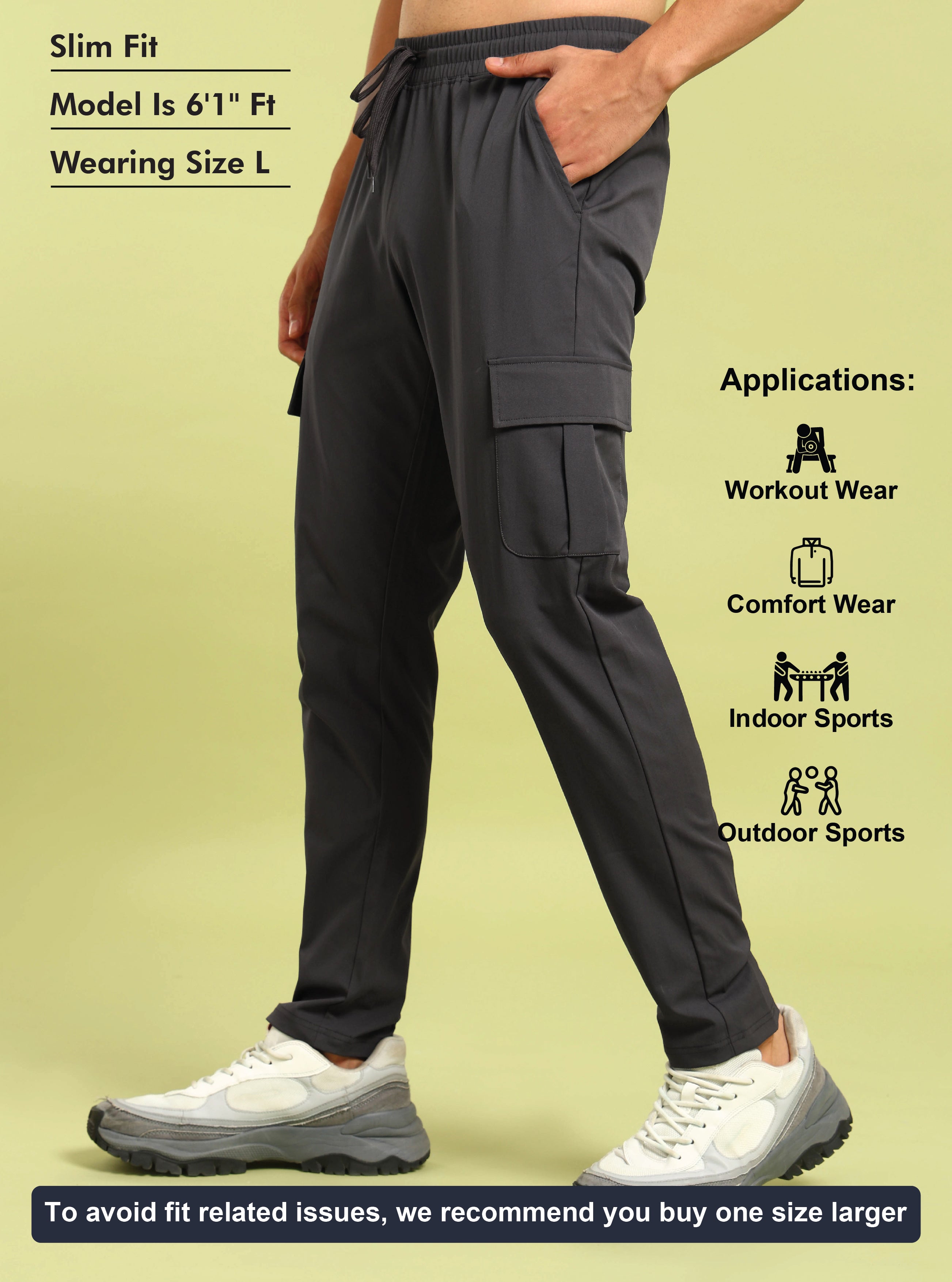 Technosport Cargo Trackpant (TS Flexi) - OR99 - CITY GREY