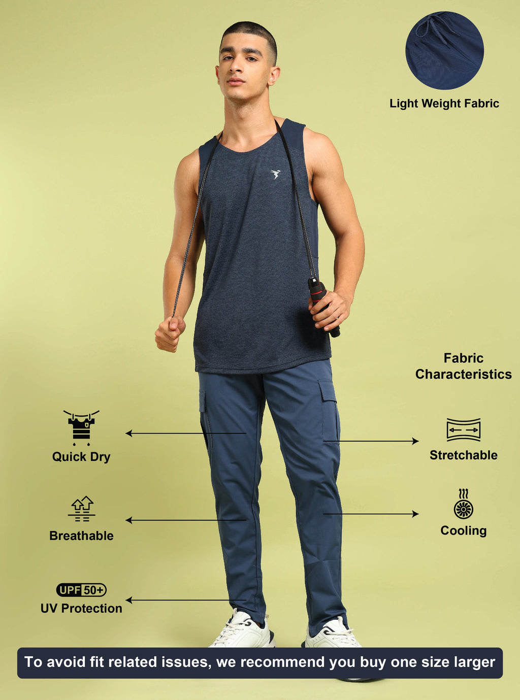Technosport Cargo Trackpant (TS Flexi) - OR99 - LT NAVY