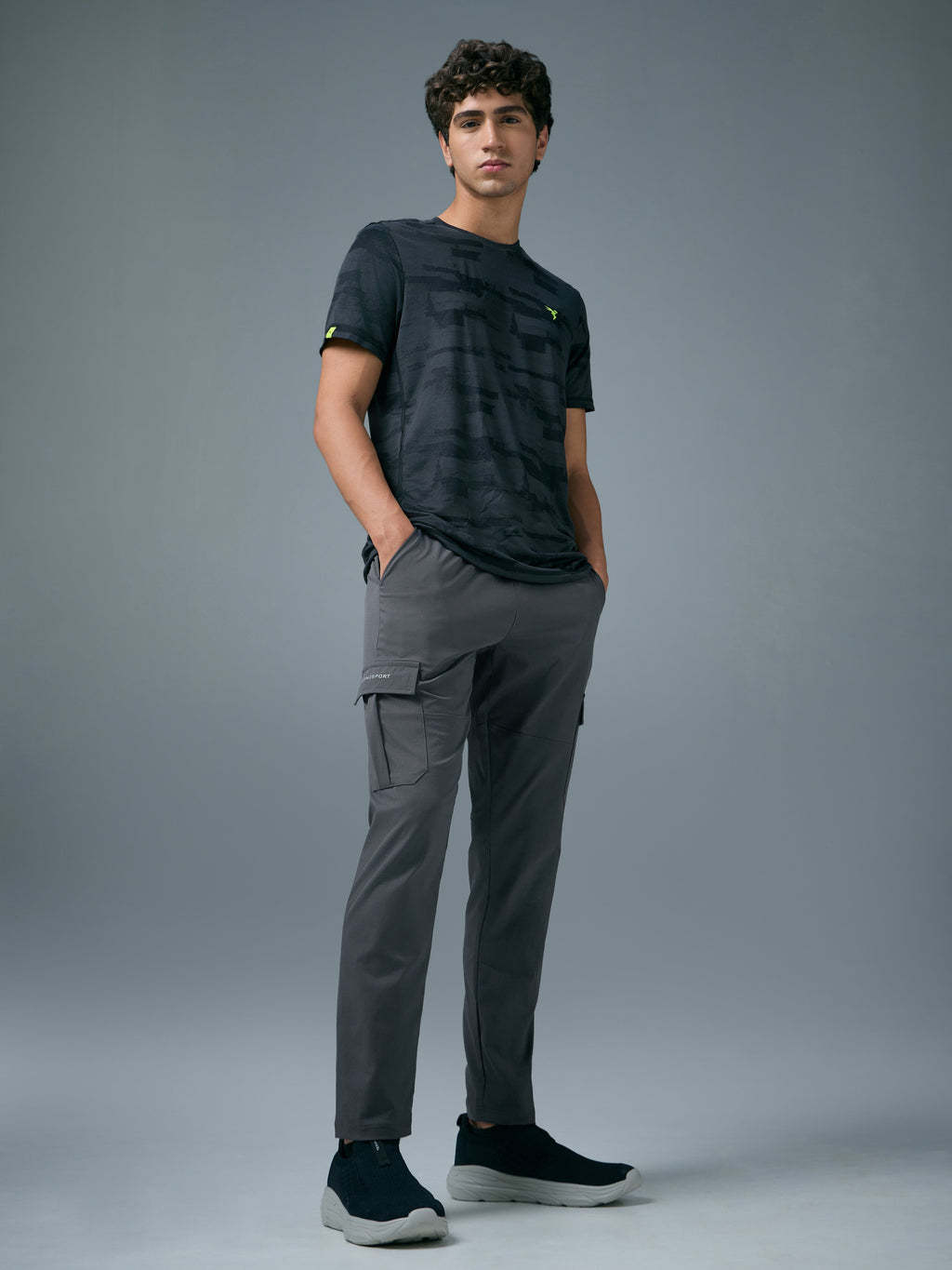 Technosport Cargo Trackpant (TS Flexi) - OR99 - WOODLAND GRAY