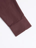 Technosport Men Solid Shirt (LS Lytra) - P823 - CHOCOLATE TRUFFLE