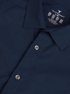 Technosport Men Solid Shirt (LS Lytra) - P823 - NAVY