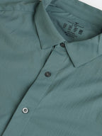 Technosport Men Solid Shirt (LS Lytra) - P823 - NORTH ATLANTIC