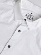 Technosport Men Solid Shirt (LS Lytra) - P823 - WHITE