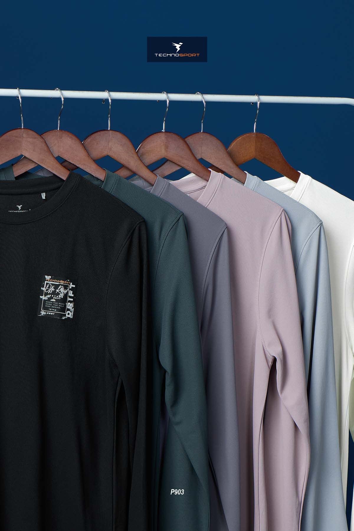 Technosport Solid Pique F/S TShirt - P903 - ASH