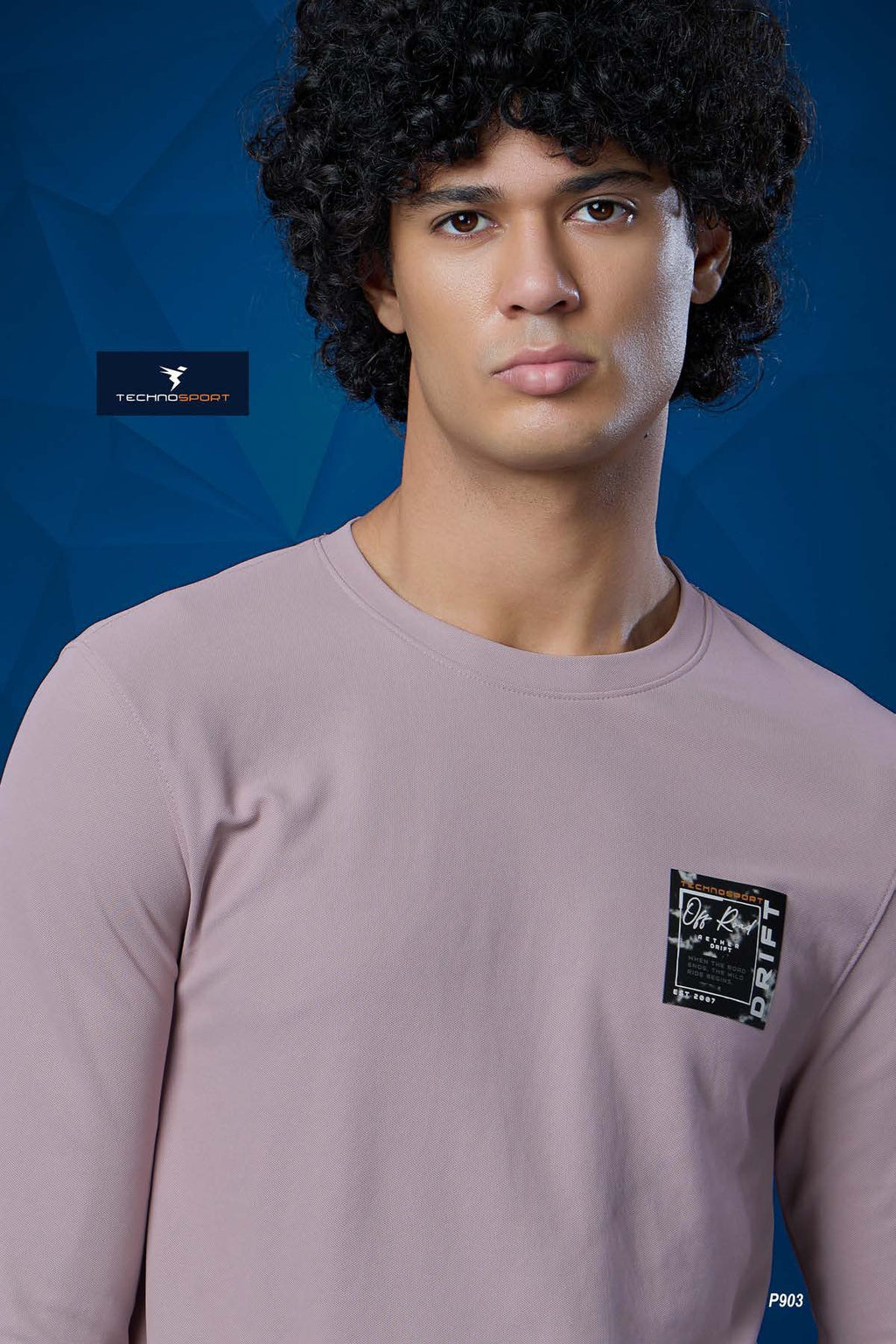 Technosport Solid Pique F/S TShirt - P903 - DUSTY PINK