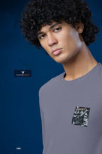 Technosport Solid Pique F/S TShirt - P903 - GRAY RIDGE