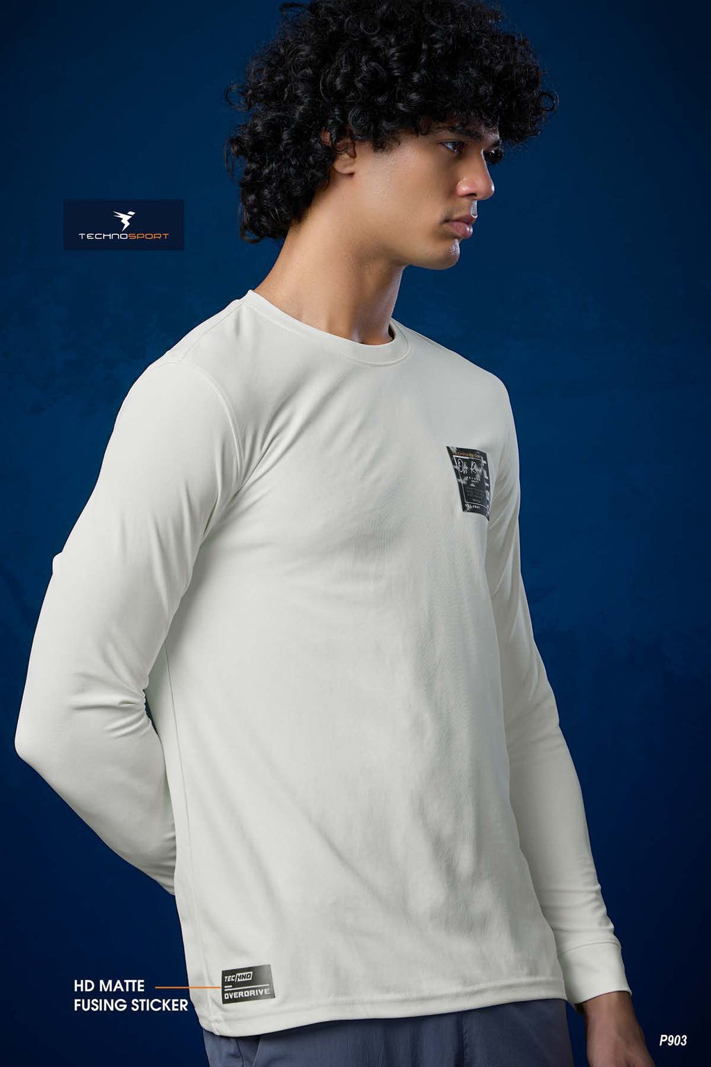 Technosport Solid Pique F/S TShirt - P903 - OFF WHITE