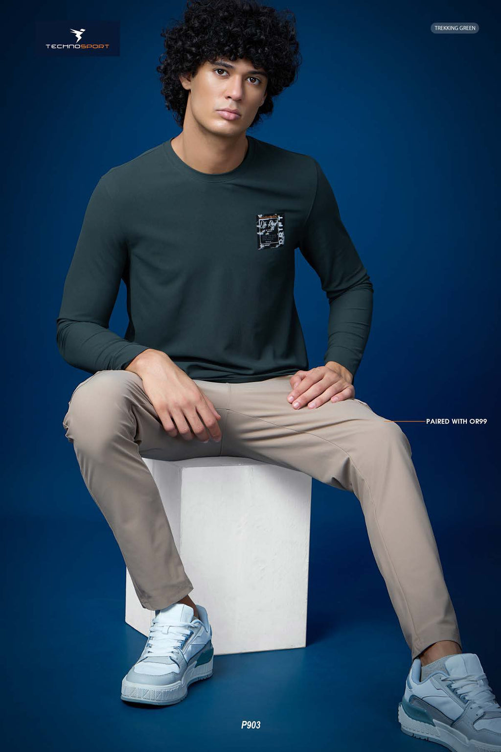 Technosport Solid Pique F/S TShirt - P903 - TREKKING GREEN