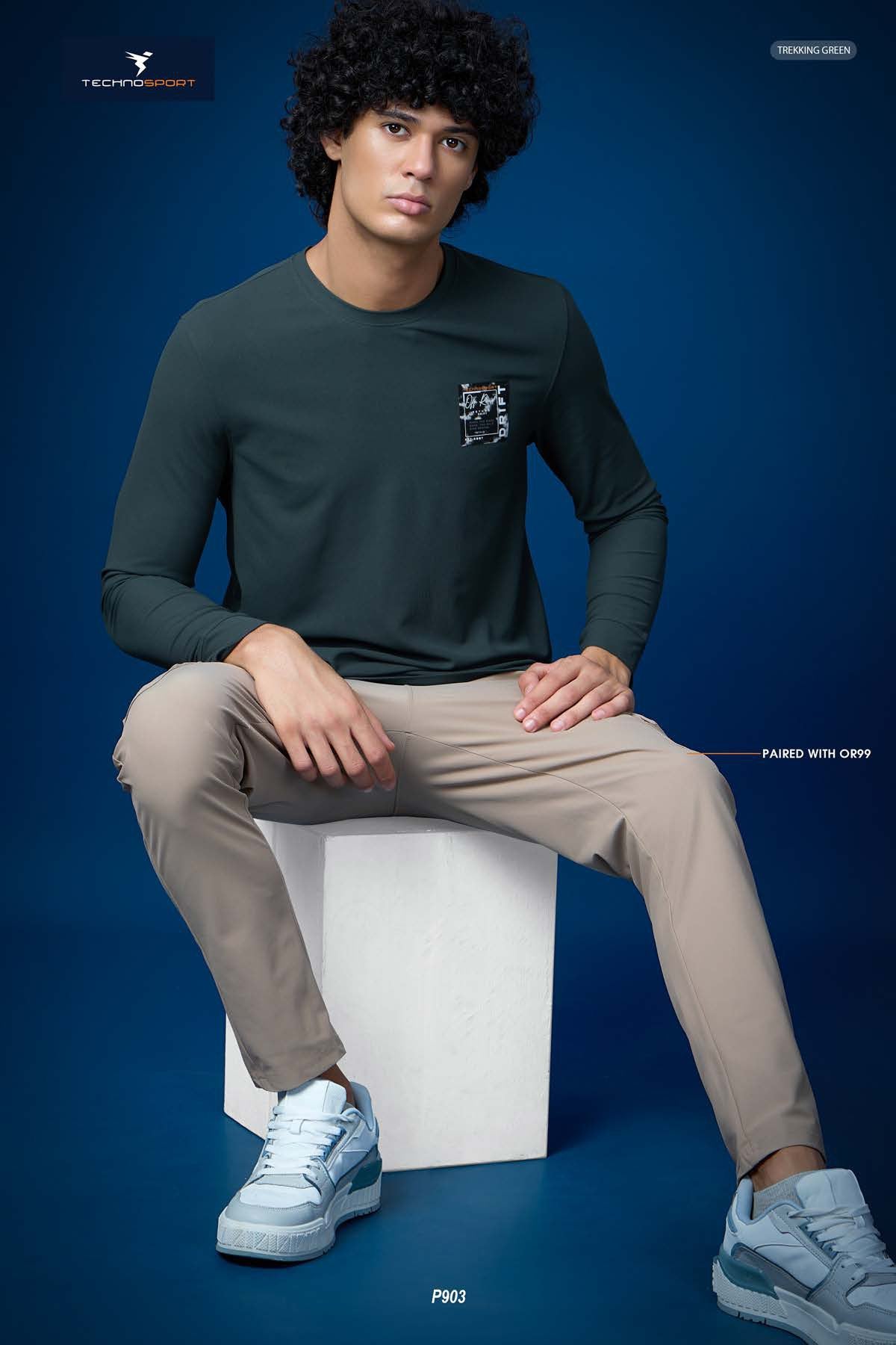Technosport Solid Pique F/S TShirt - P903 - TREKKING GREEN