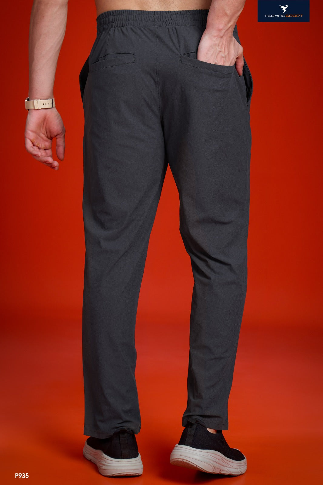 Technosport Regular Fit Trackpant (Dura Cool+) - P935 - WOODLAND GRAY