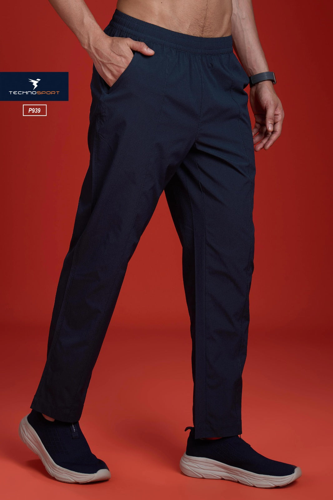 Technosport Comfort Fit Trackpant (Woven) - P939 - NAVY B