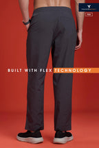 Technosport Comfort Fit Trackpant (Woven) - P939 - WOODLAND GRAY