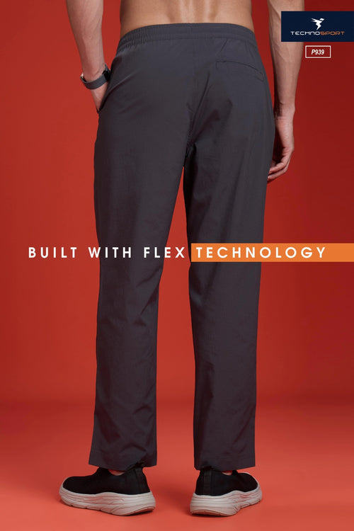 Technosport Comfort Fit Trackpant (Woven) - P939 - WOODLAND GRAY