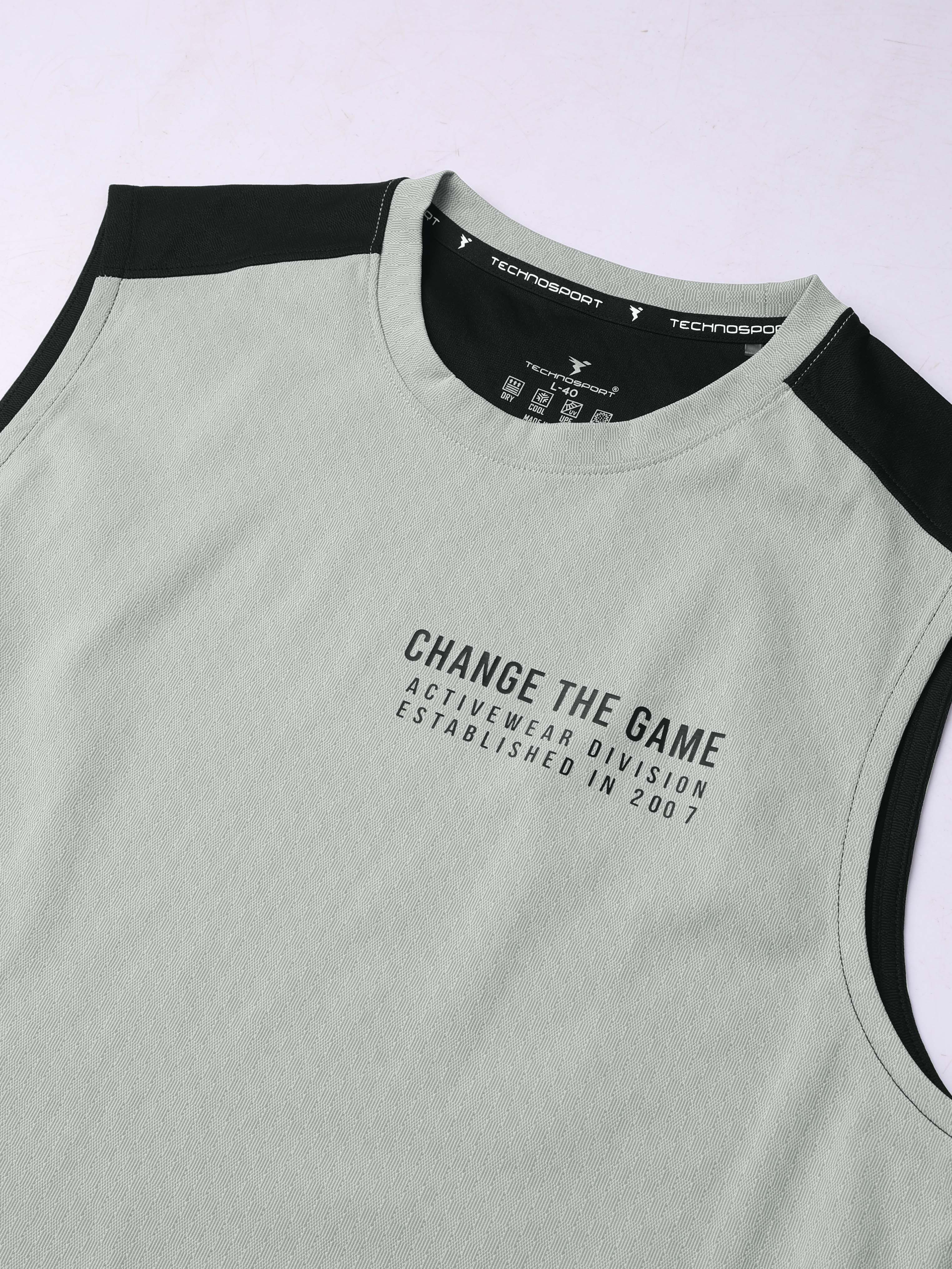 Technosport Men Sleeveless - P963 - ASH