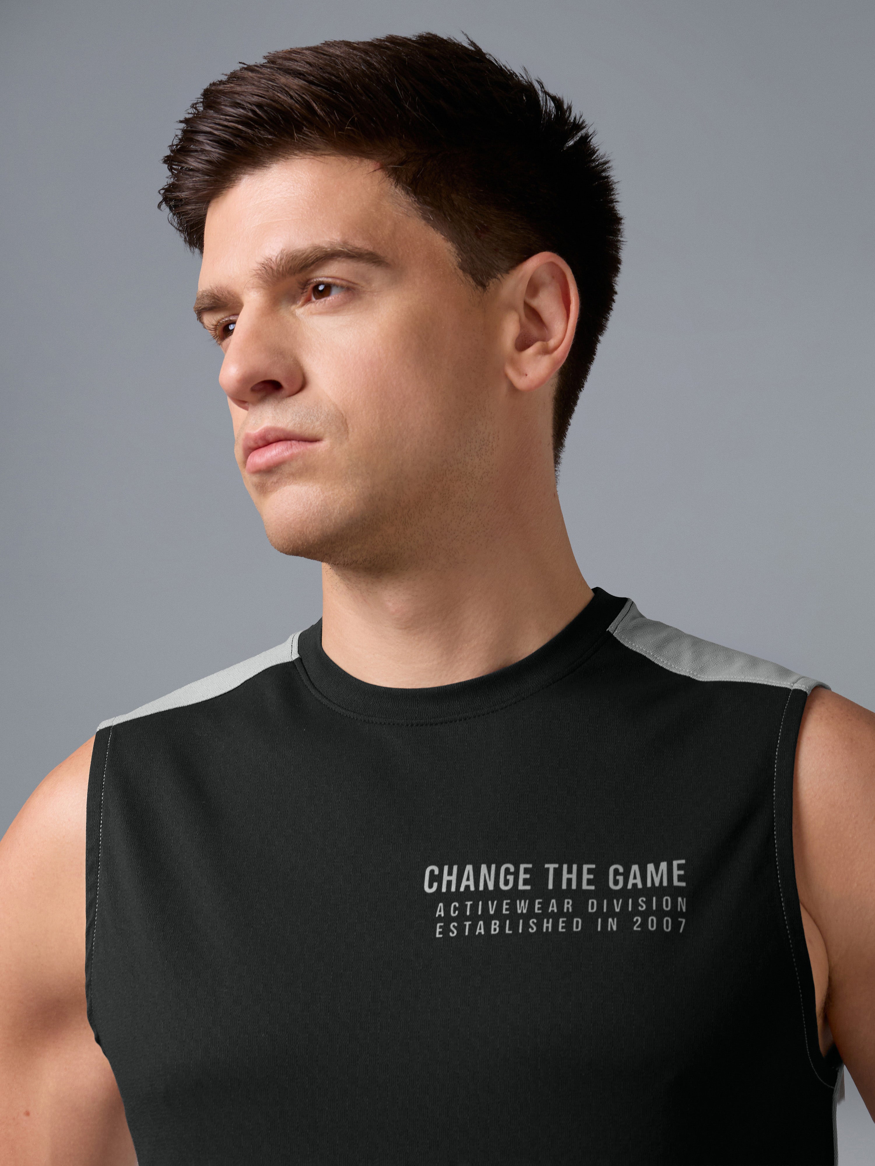 Technosport Men Sleeveless - P963 - BLACK