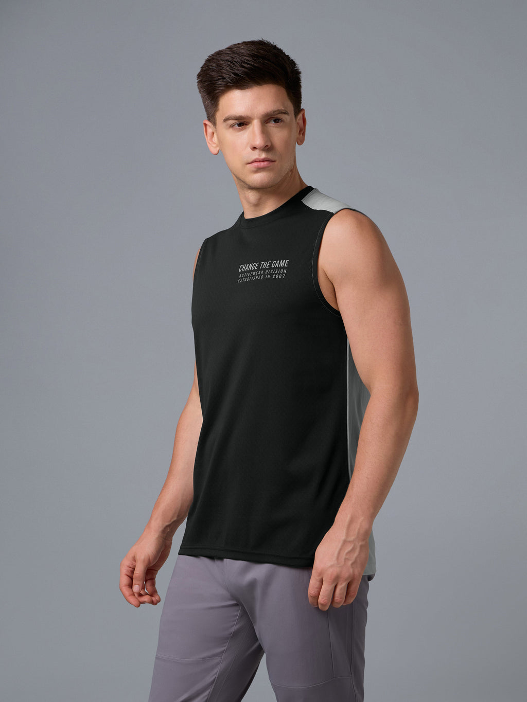 Technosport Men Sleeveless - P963 - BLACK