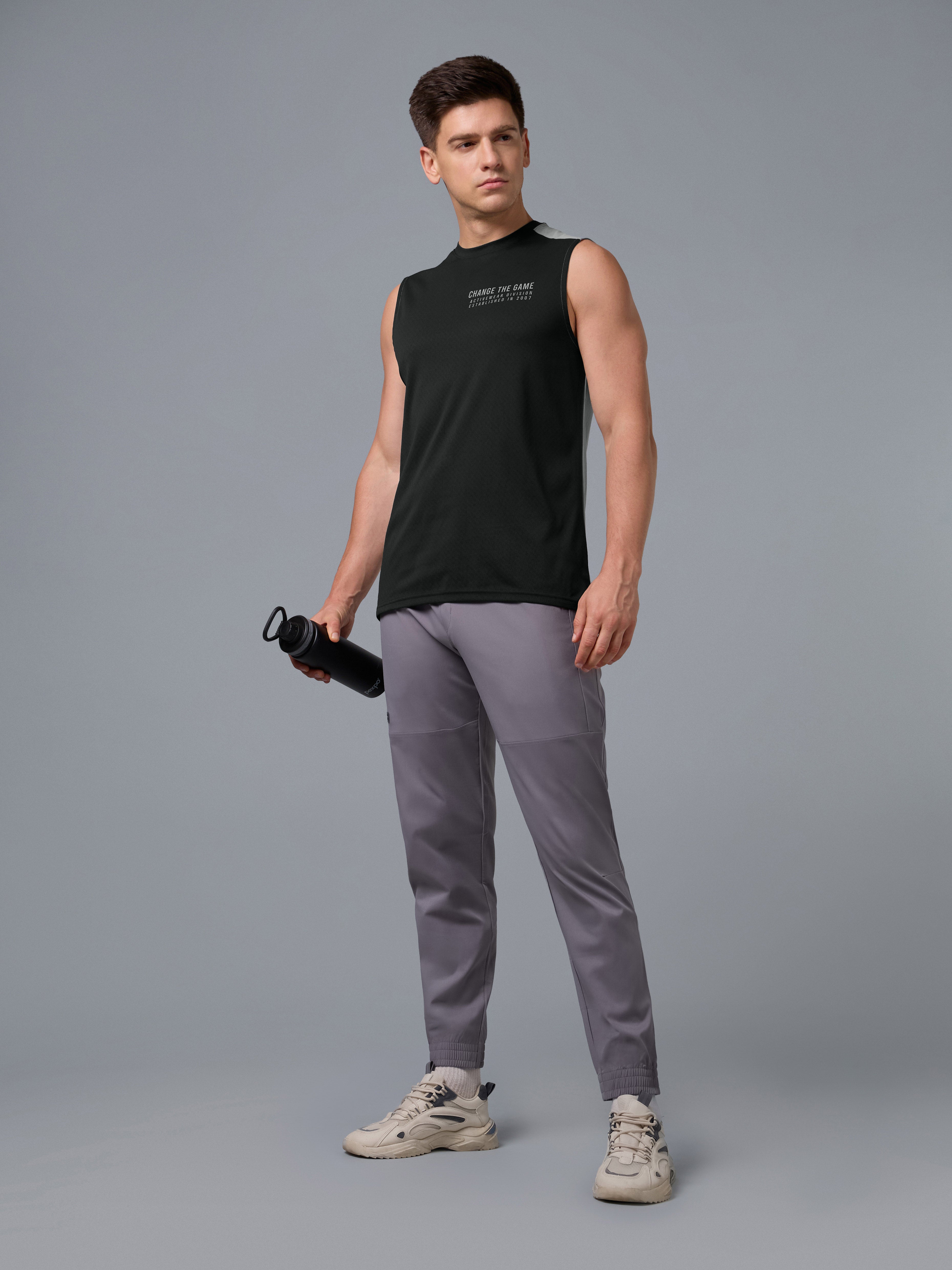 Technosport Men Sleeveless - P963 - BLACK