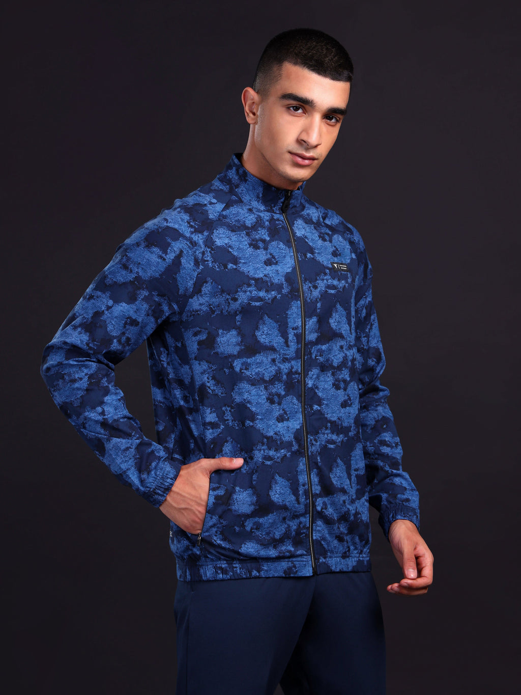 Technosport Printed Jacket (TS Flexi) - PM92 - BLUE CORAL