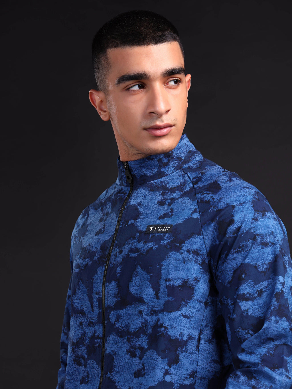 Technosport Printed Jacket (TS Flexi) - PM92 - BLUE CORAL