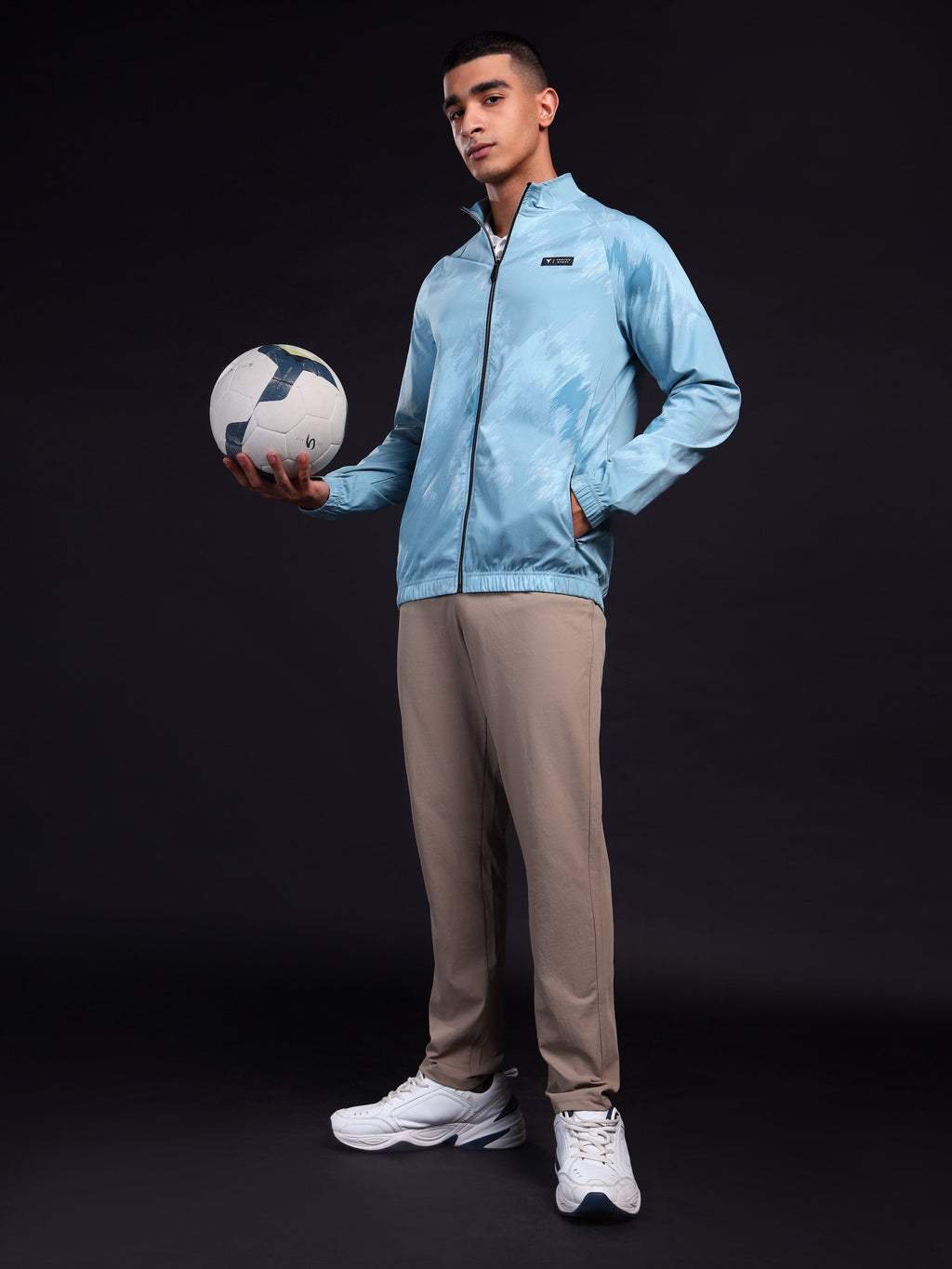 Technosport Printed Jacket (TS Flexi) - PM92 - BLUE WAVES