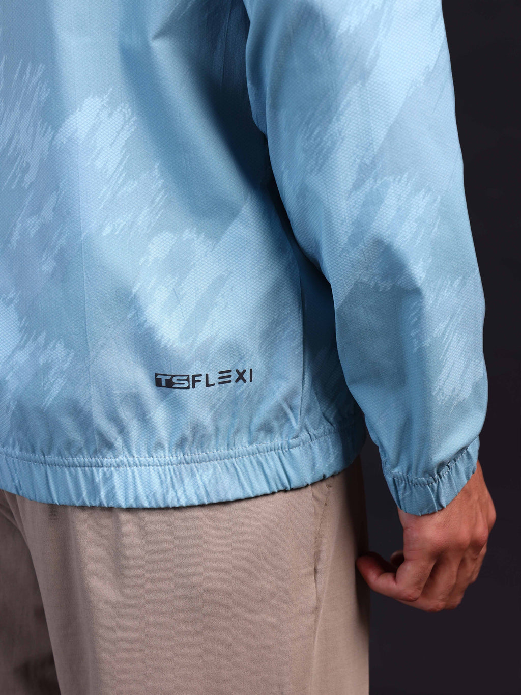 Technosport Printed Jacket (TS Flexi) - PM92 - BLUE WAVES