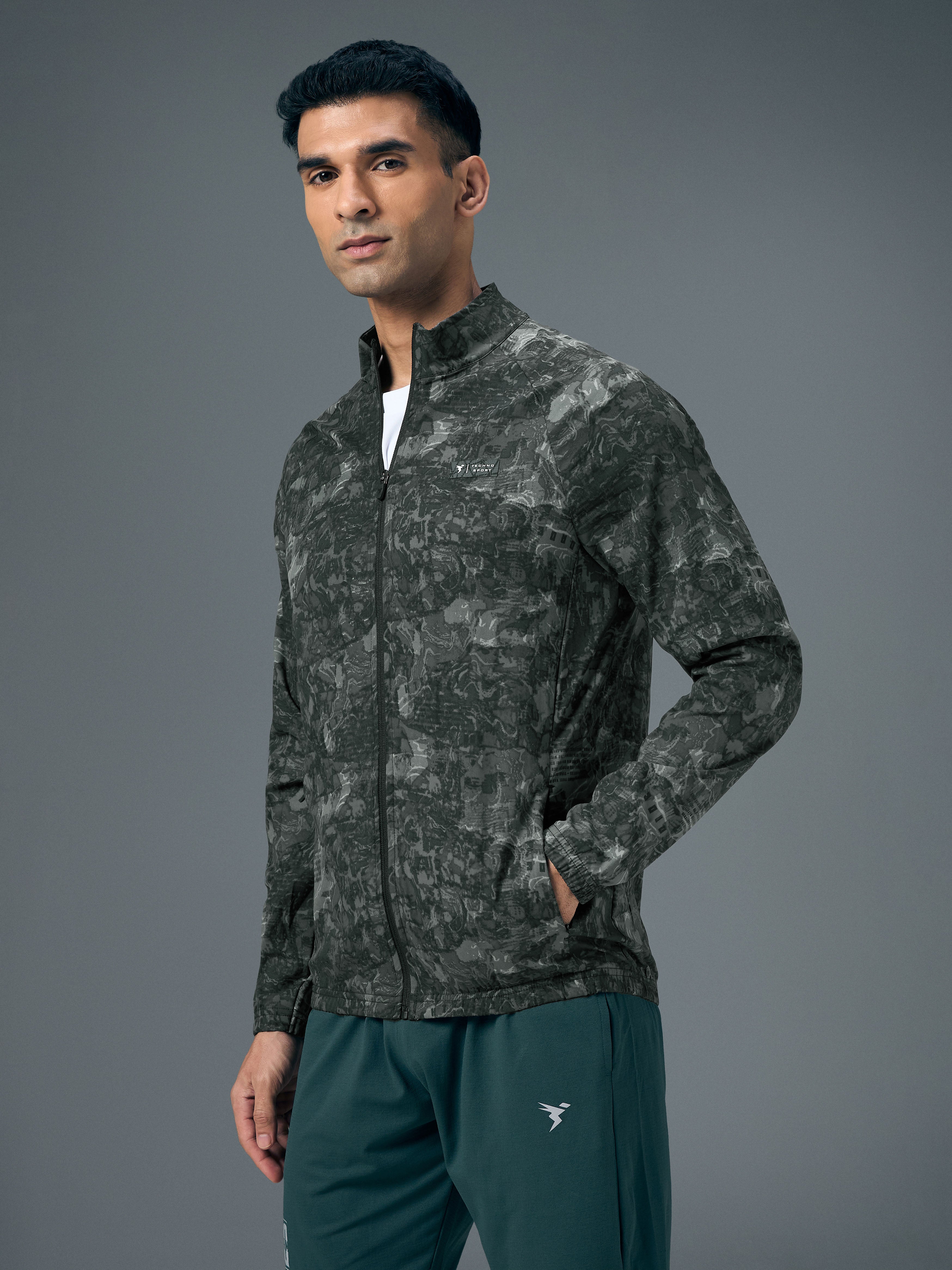 Technosport Printed Jacket (TS Flexi) - PM92 - DARK FORTRESS