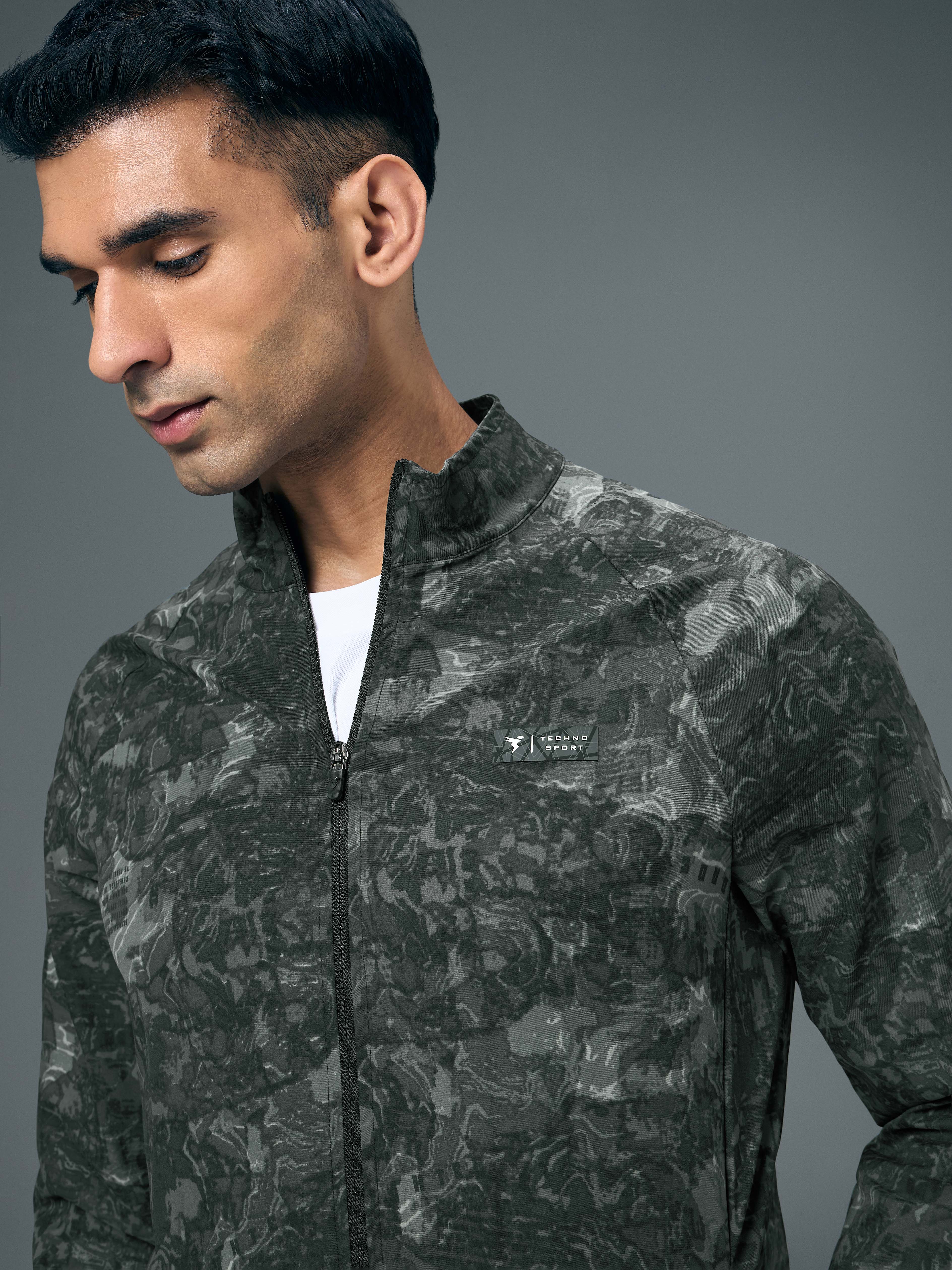 Technosport Printed Jacket (TS Flexi) - PM92 - DARK FORTRESS