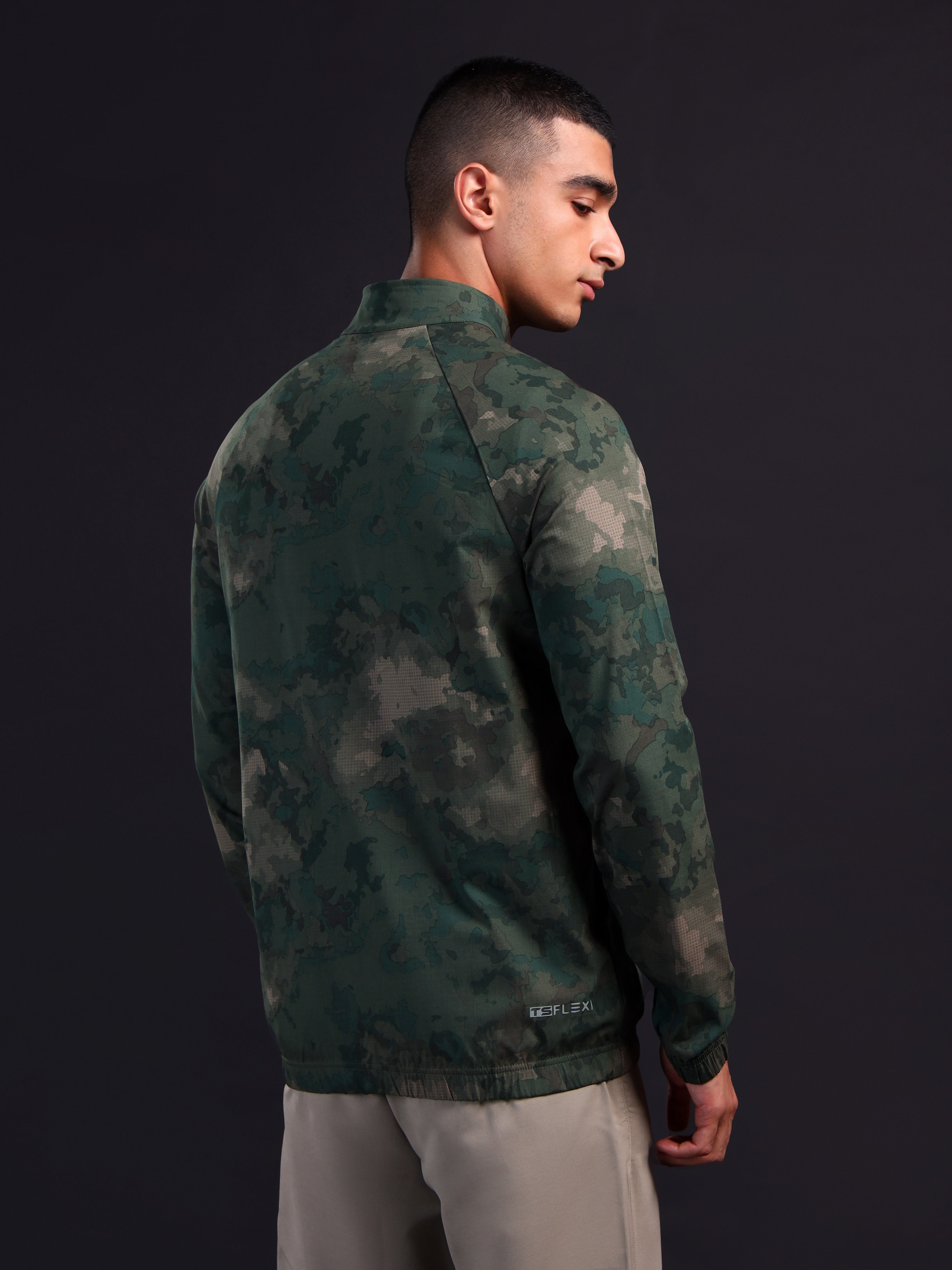 Technosport Printed Jacket (TS Flexi) - PM92 - GREEN BOG