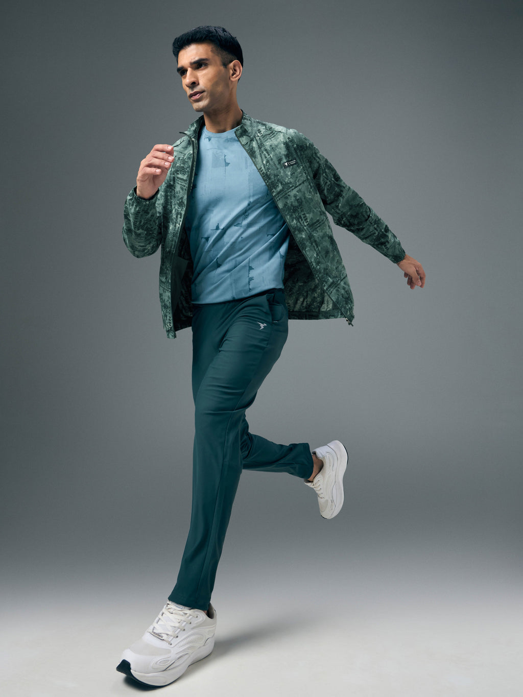 Technosport Printed Jacket (TS Flexi) - PM92 - GREEN PLATOON