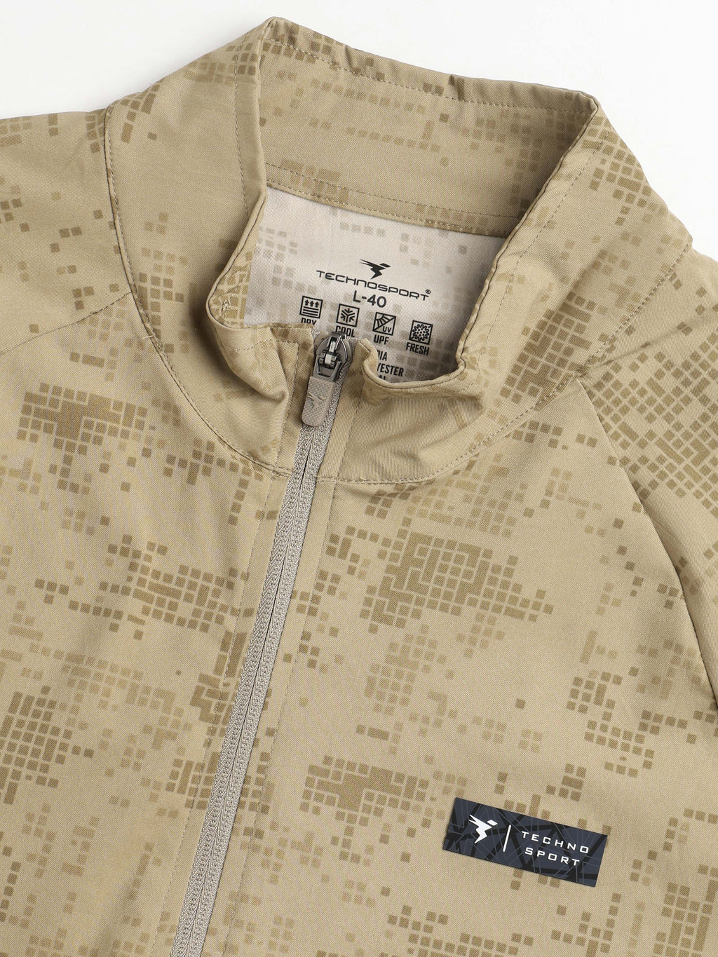 Technosport Printed Jacket (TS Flexi) - PM92 - KHAKI